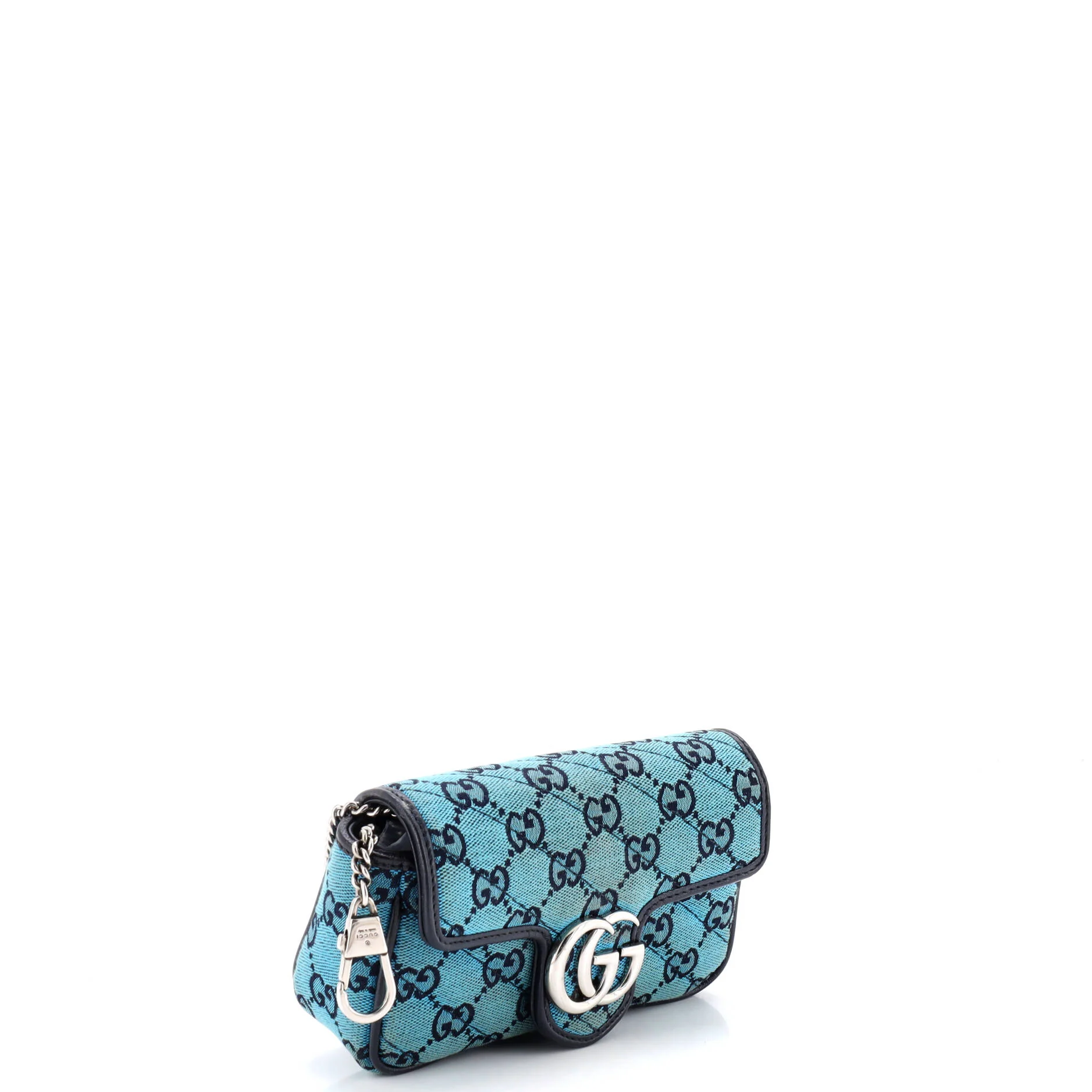 GG Marmont Flap Bag Diagonal Quilted GG Canvas Super Mini - Image 2