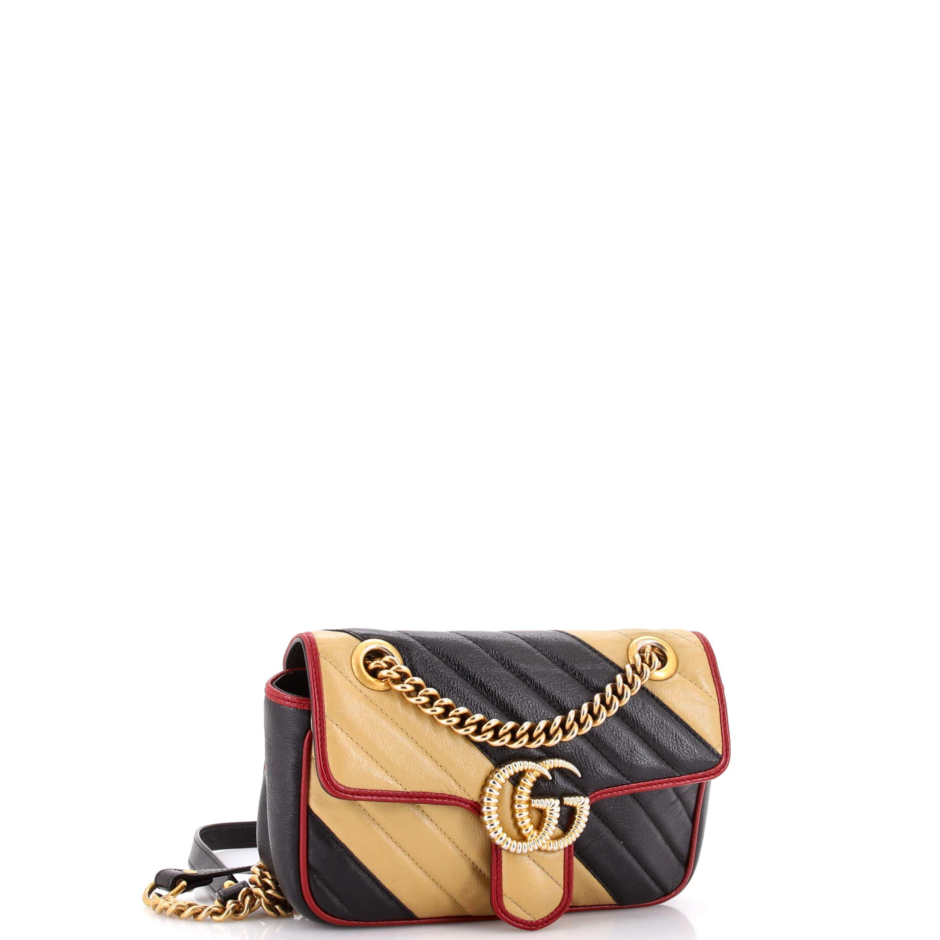 GG Marmont Flap Bag Diagonal Quilted Leather Mini - Image 2
