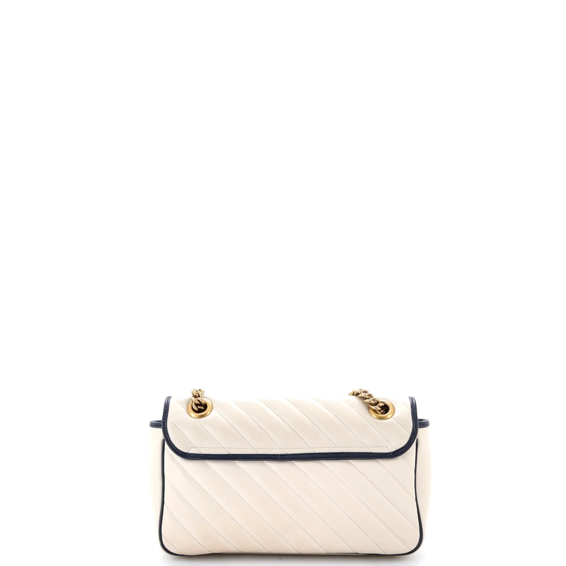 GG Marmont Flap Bag Diagonal Quilted Leather Small - Image 3