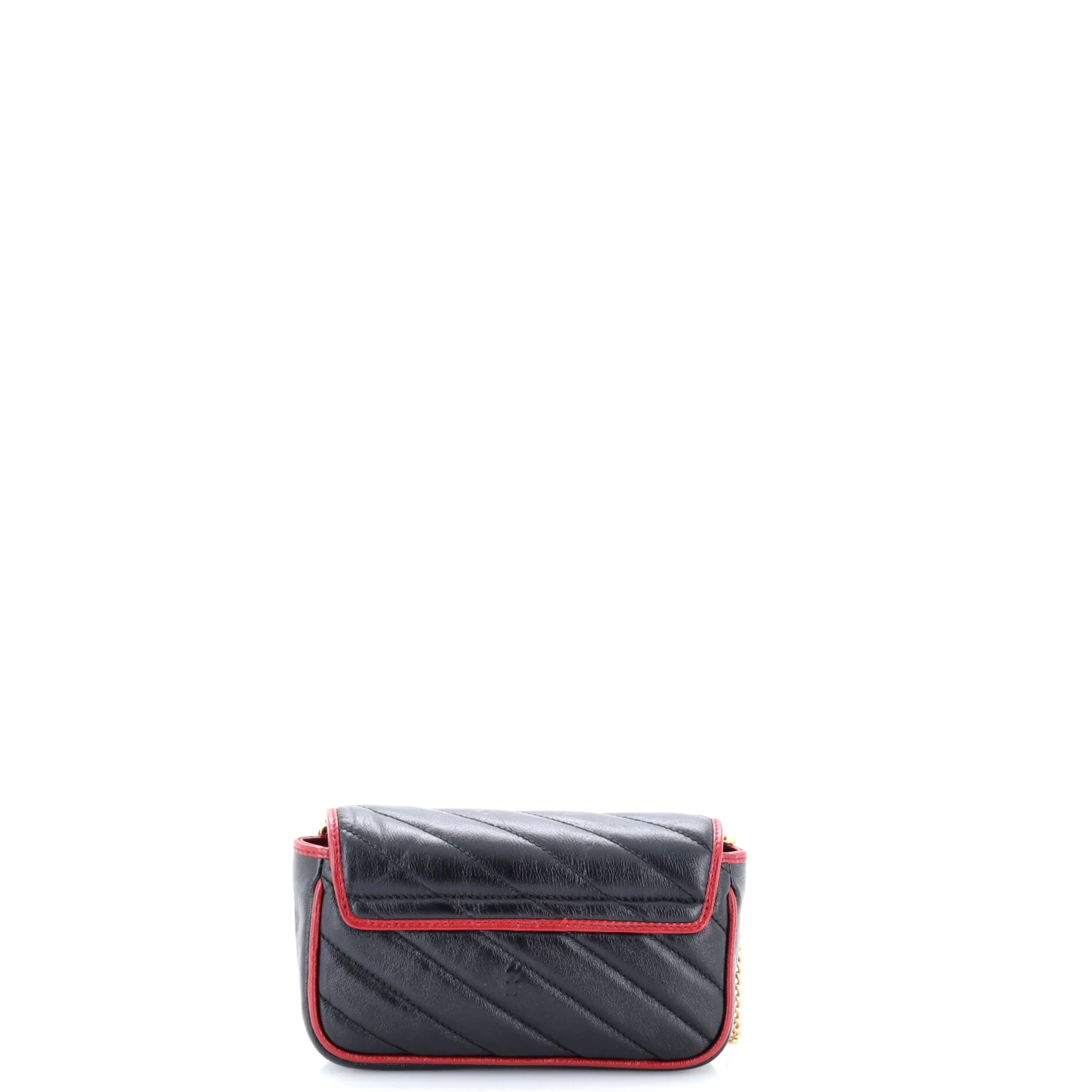 GG Marmont Flap Bag Diagonal Quilted Leather Super Mini - Image 3