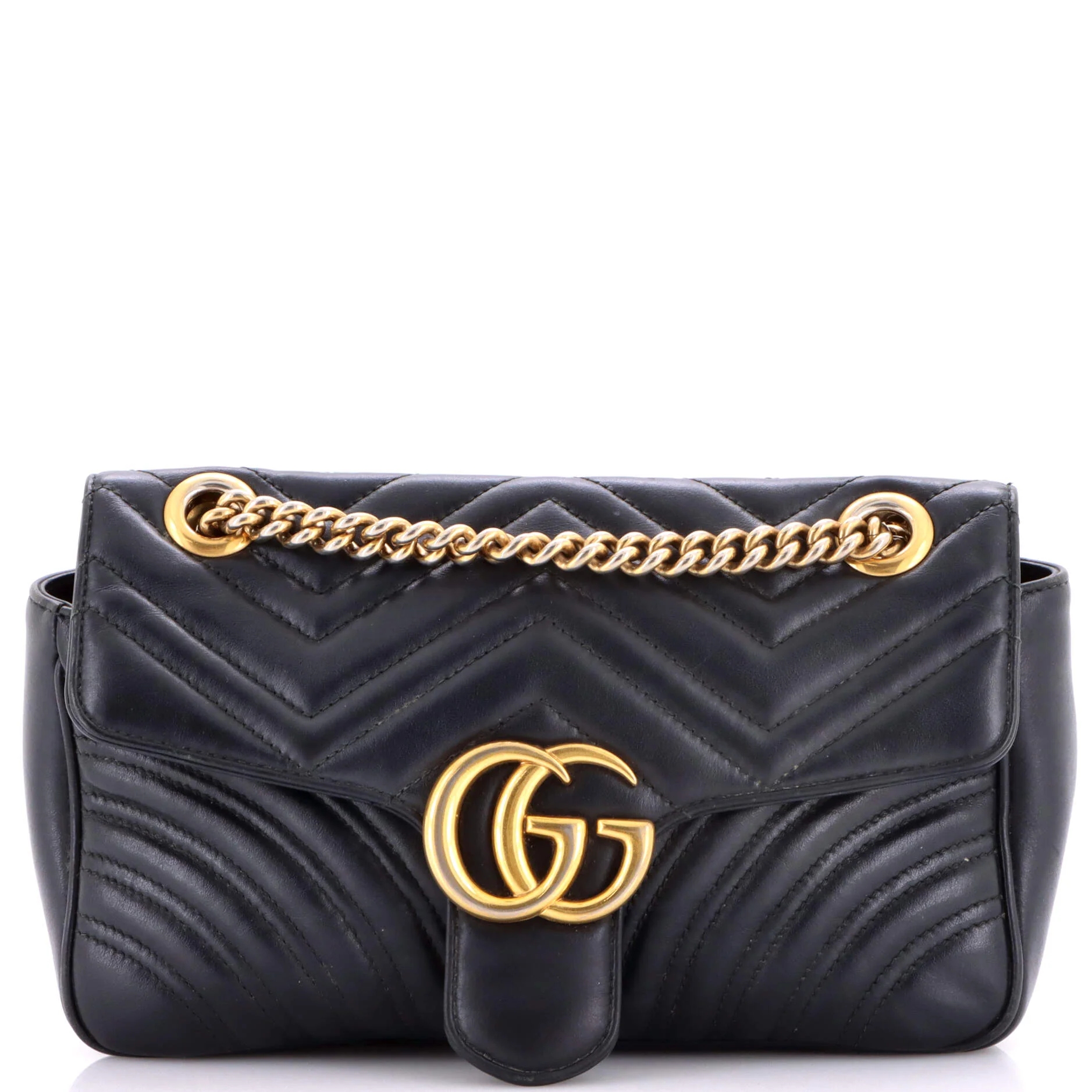 GG Marmont Flap Bag Matelasse Leather Medium