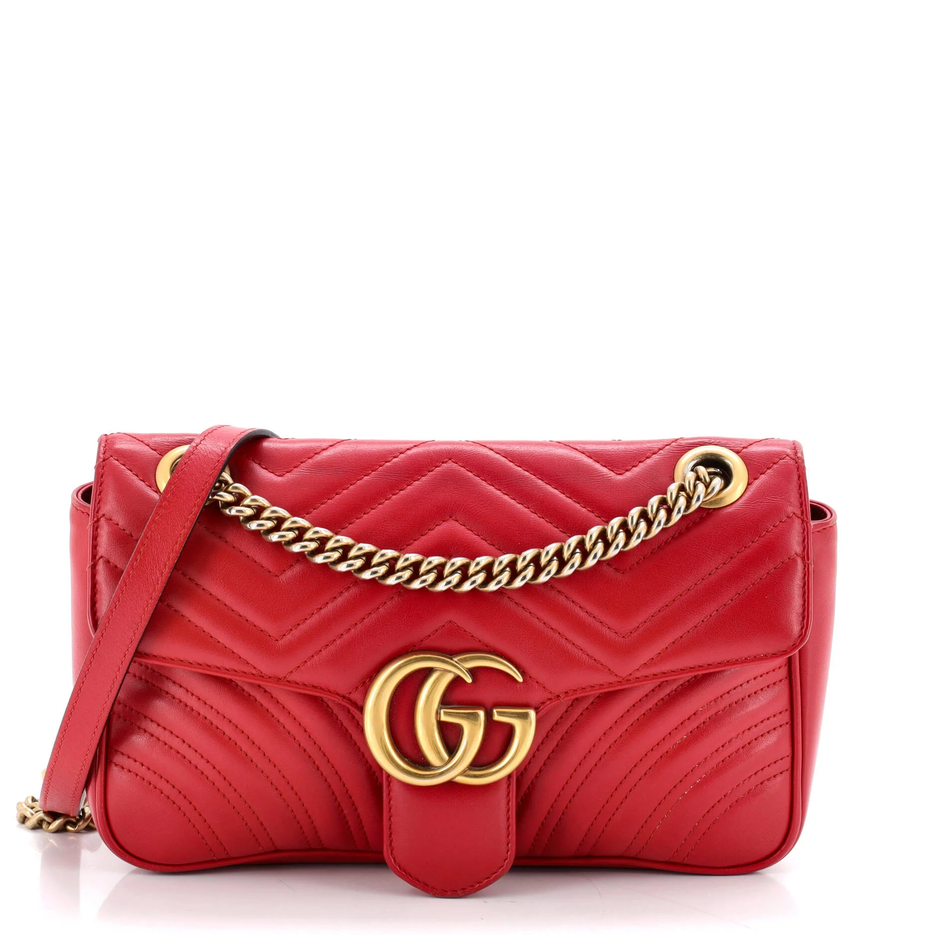 GG Marmont Flap Bag Matelasse Leather Medium