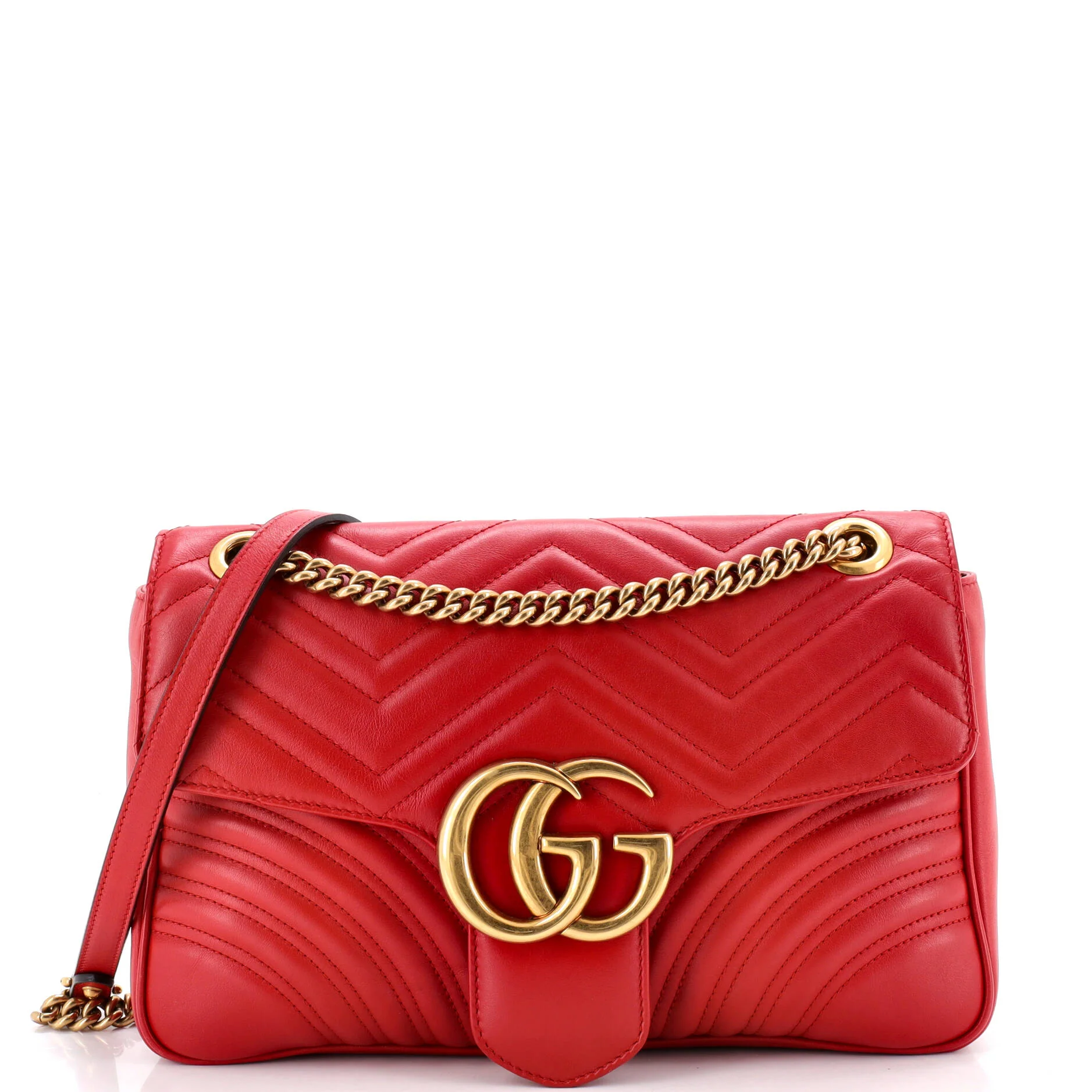 GG Marmont Flap Bag Matelasse Leather Medium
