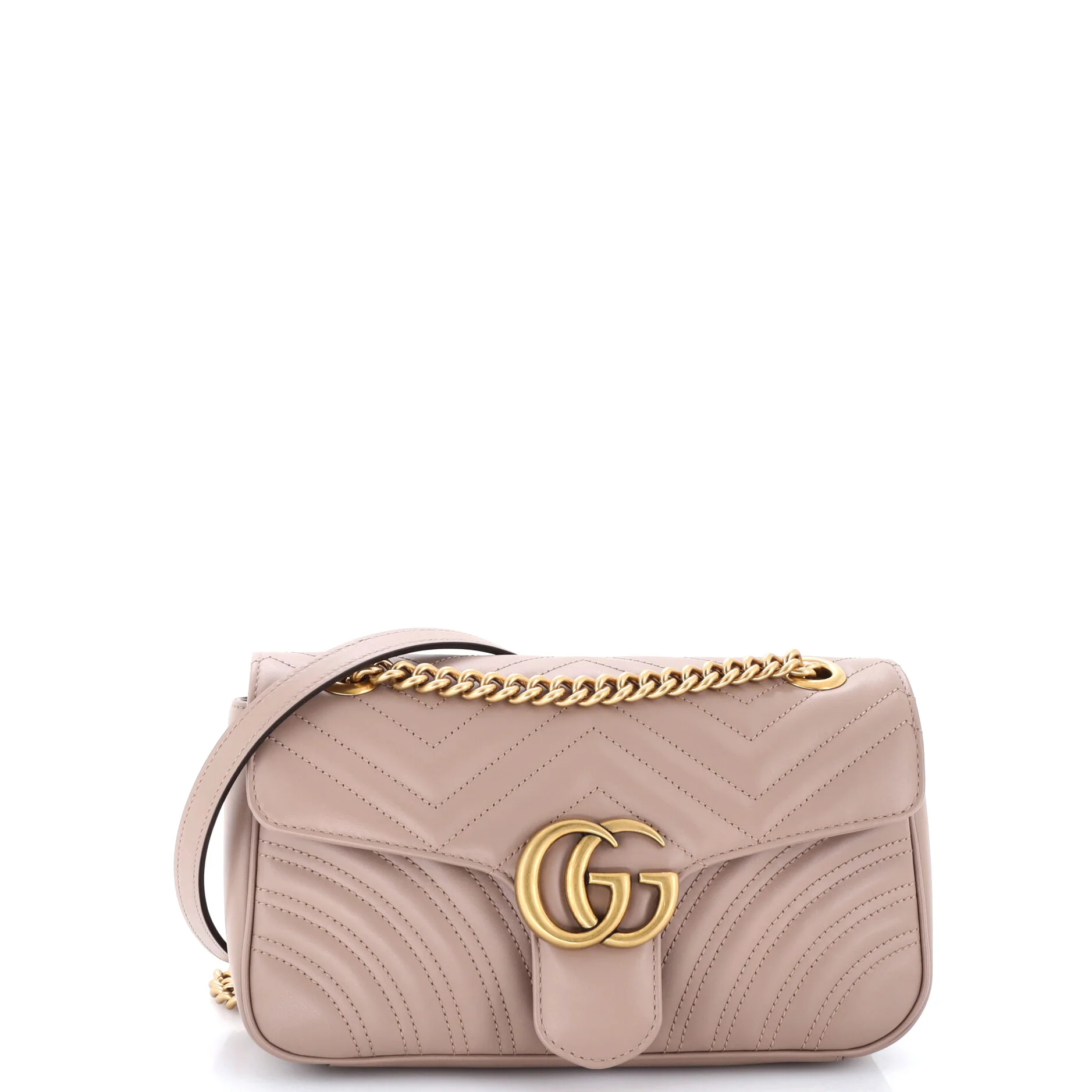 GG Marmont Flap Bag Matelasse Leather Medium