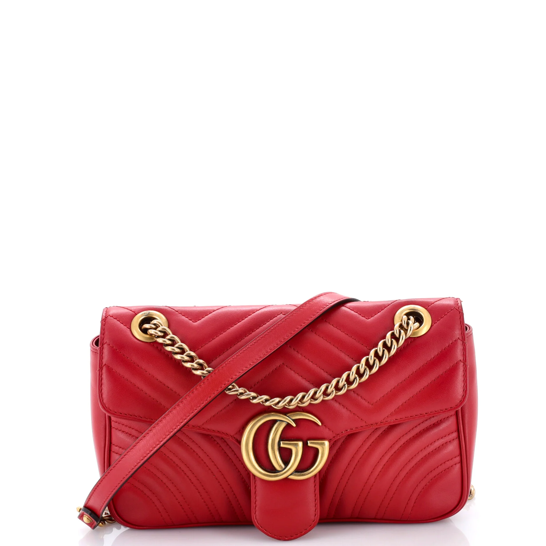 GG Marmont Flap Bag Matelasse Leather Medium