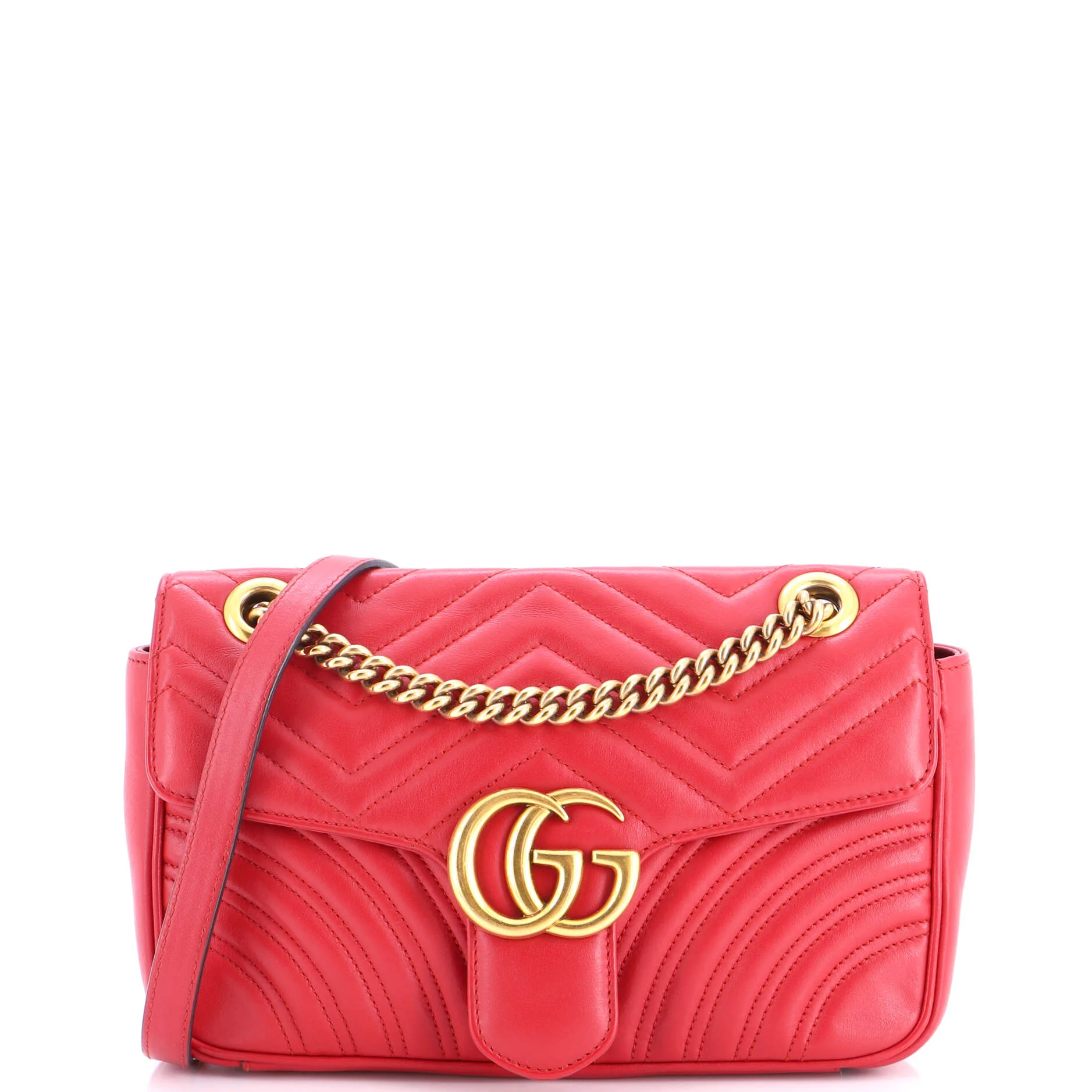 GG Marmont Flap Bag Matelasse Leather Medium