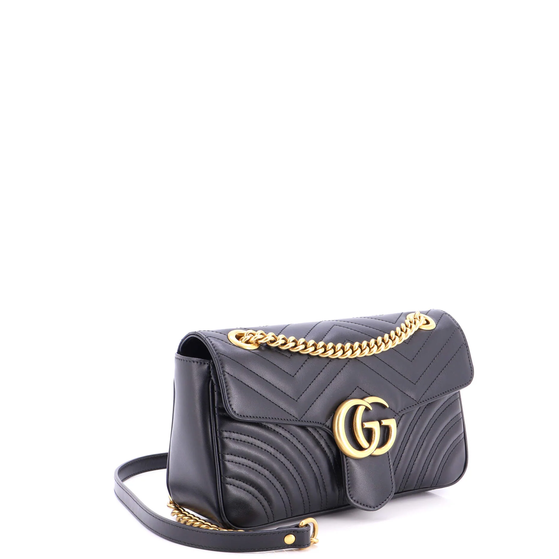 GG Marmont Flap Bag Matelasse Leather Small - Image 2