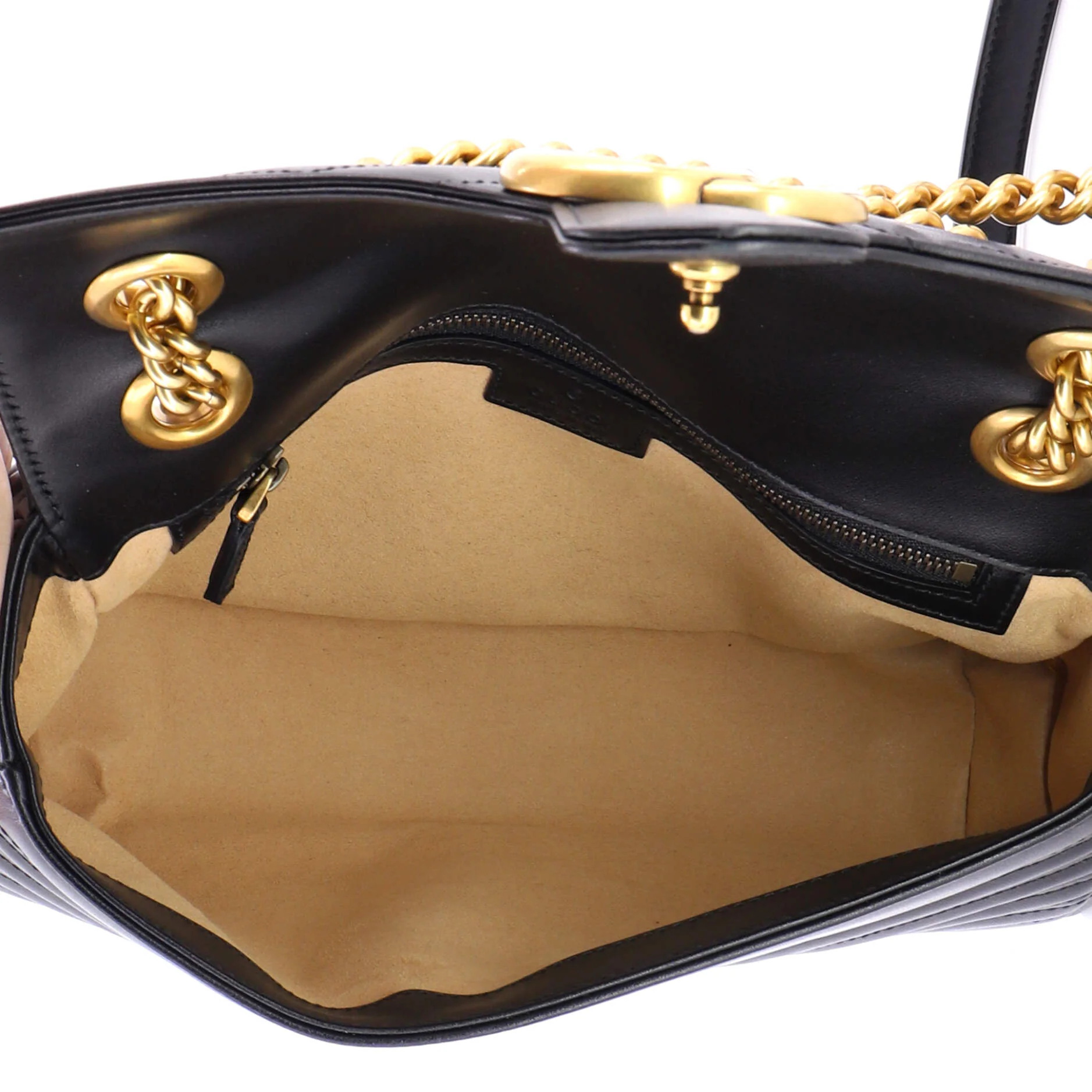 GG Marmont Flap Bag Matelasse Leather Small - Image 5