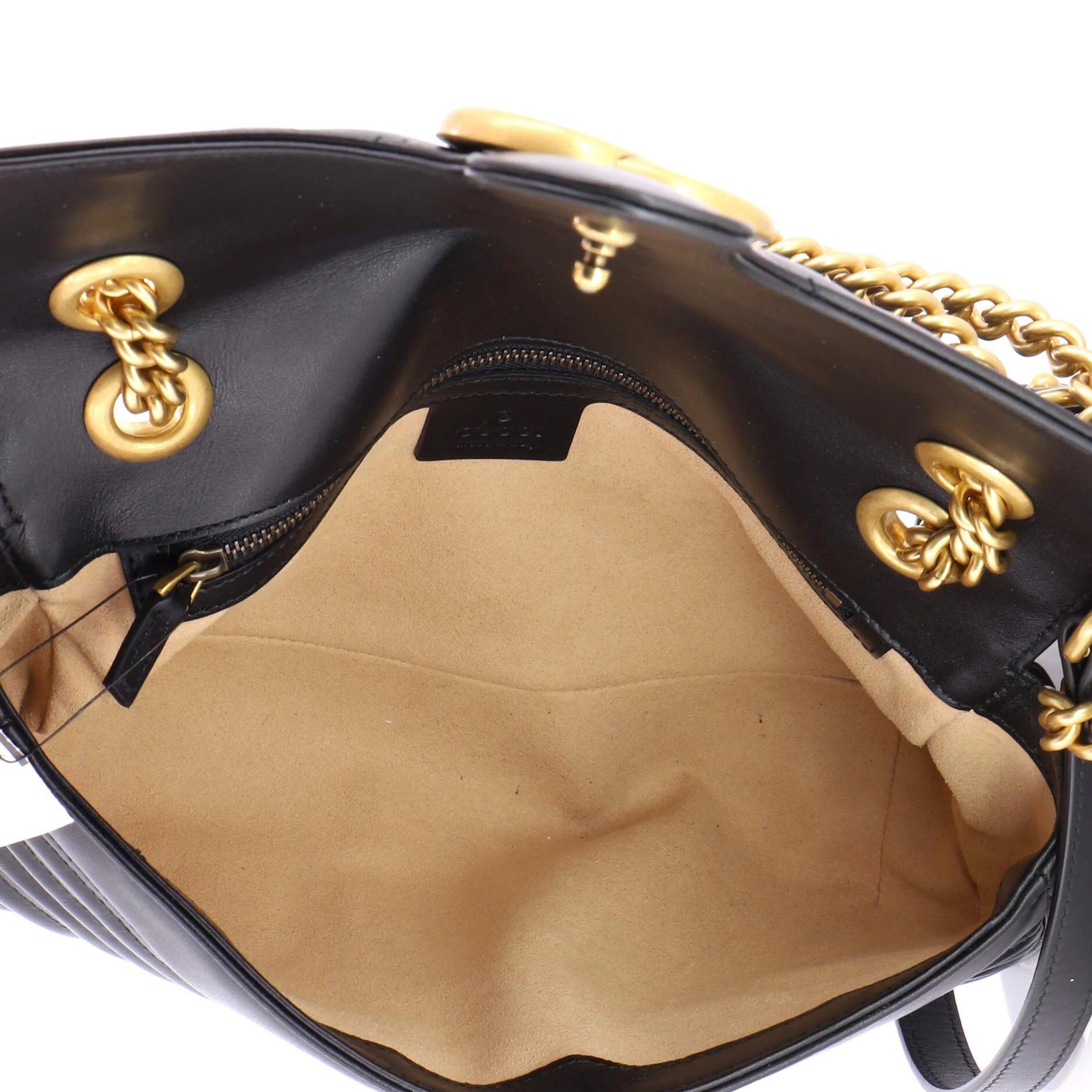 GG Marmont Flap Bag Matelasse Leather Small - Image 5