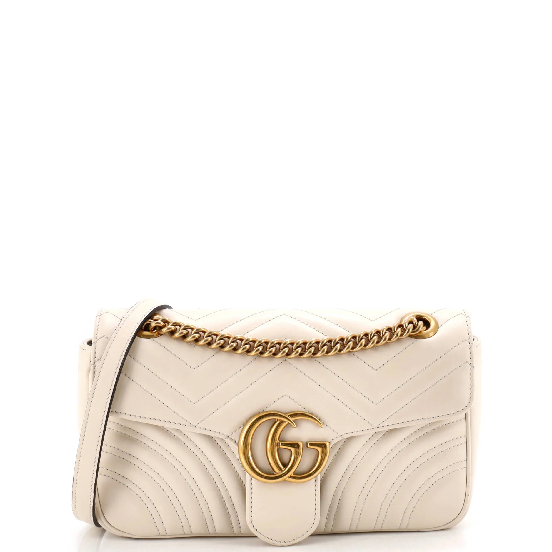 GG Marmont Flap Bag Matelasse Leather Small