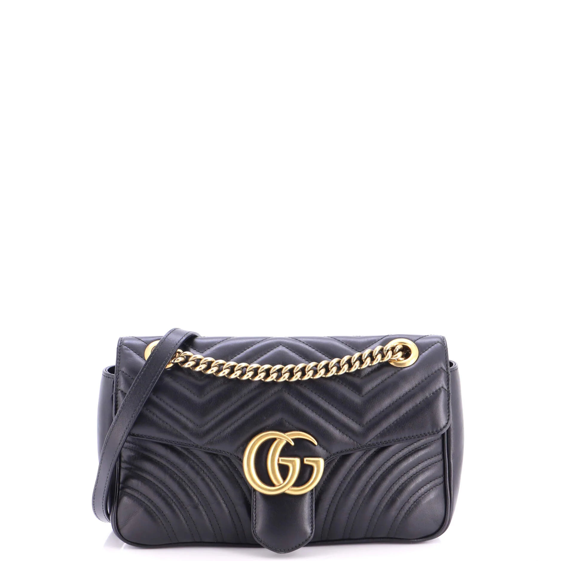 GG Marmont Flap Bag Matelasse Leather Small