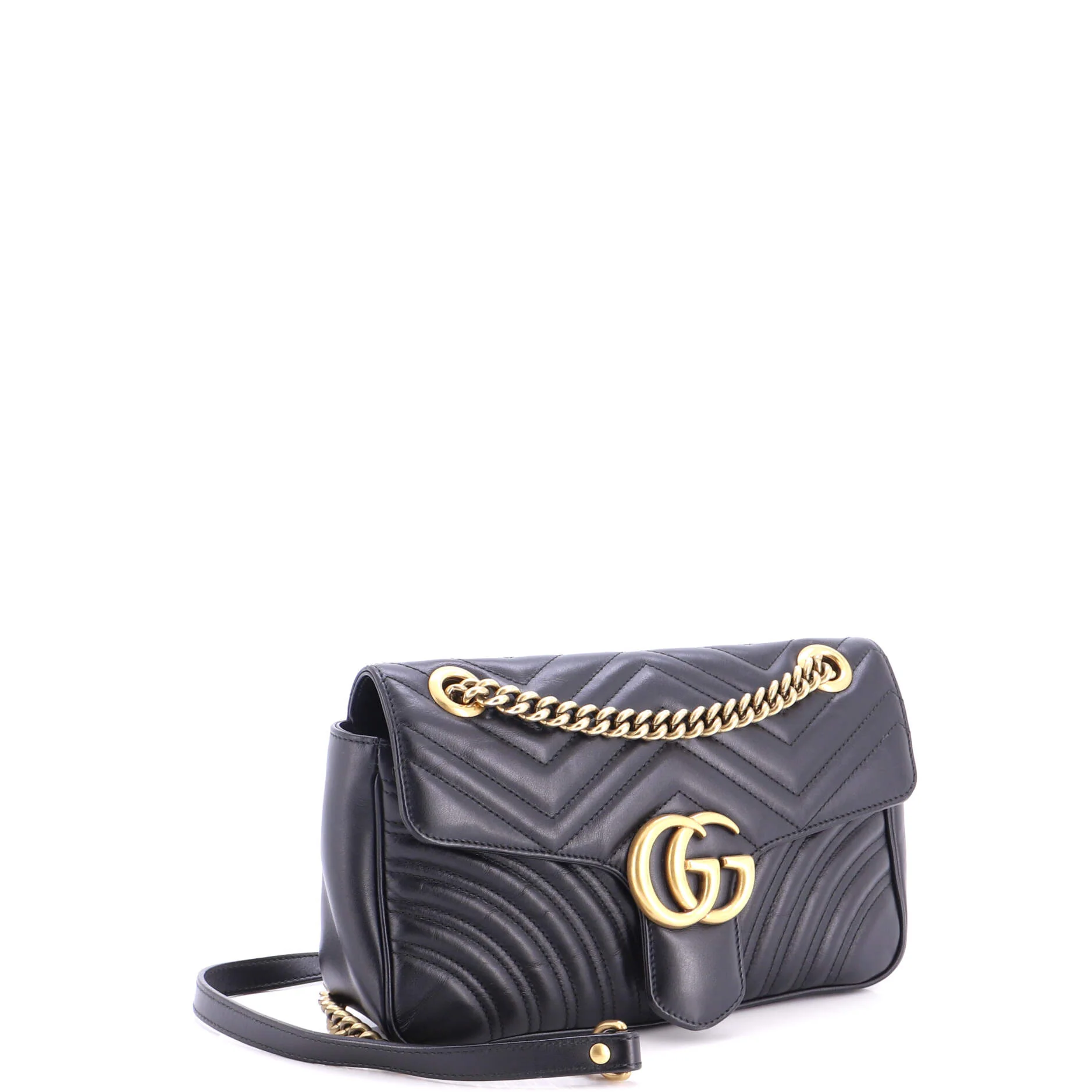 GG Marmont Flap Bag Matelasse Leather Small - Image 2