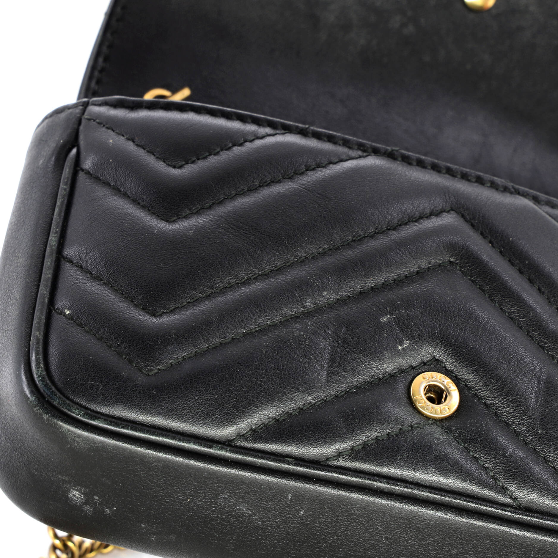 GG Marmont Flap Bag Matelasse Leather Super Mini - Image 7
