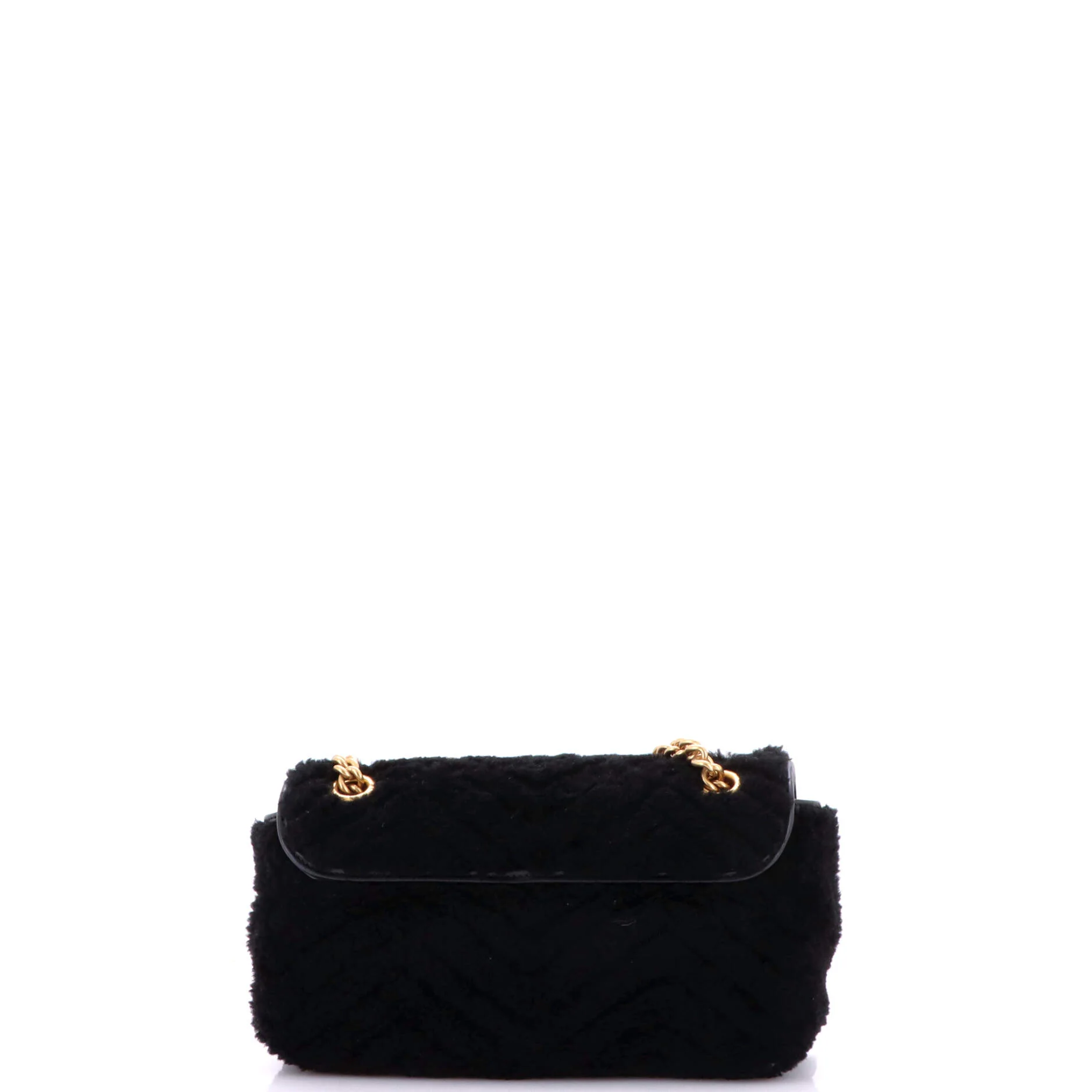 GG Marmont Flap Bag Matelasse Shearling Small - Image 3
