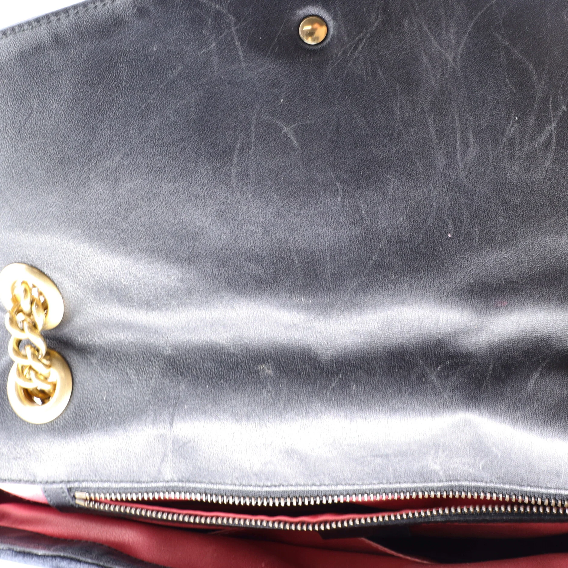 GG Marmont Flap Bag Matelasse Velvet Medium - Image 8