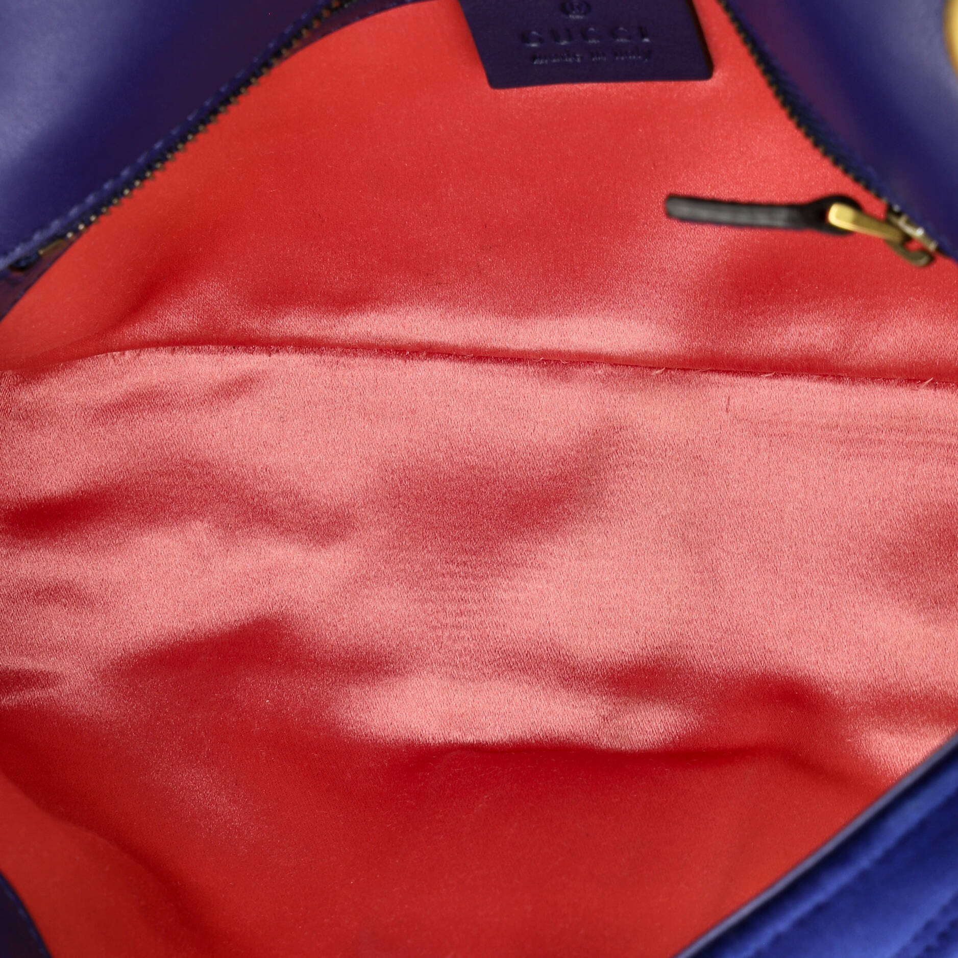 GG Marmont Flap Bag Matelasse Velvet Small - Image 5