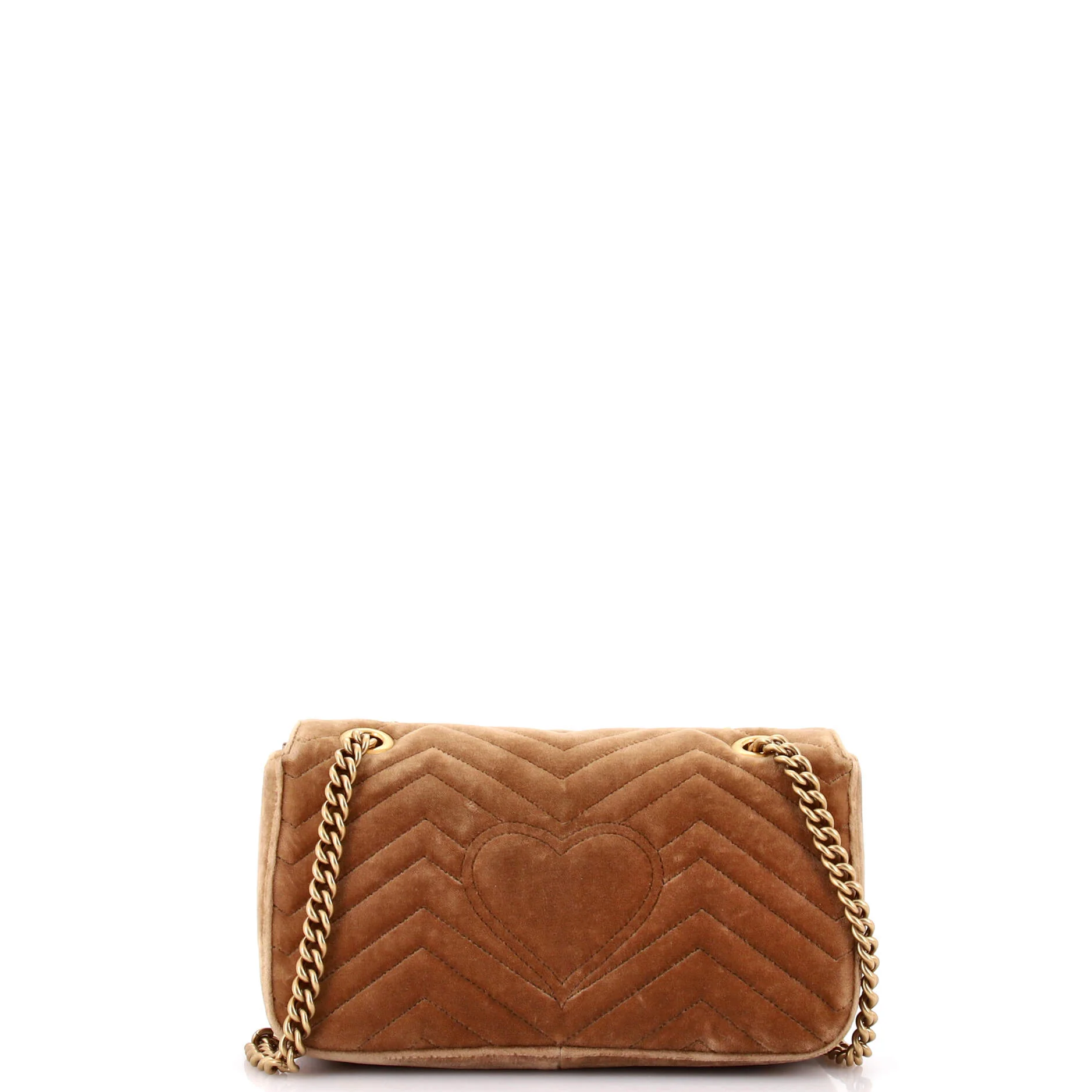 GG Marmont Flap Bag Matelasse Velvet Small - Image 3