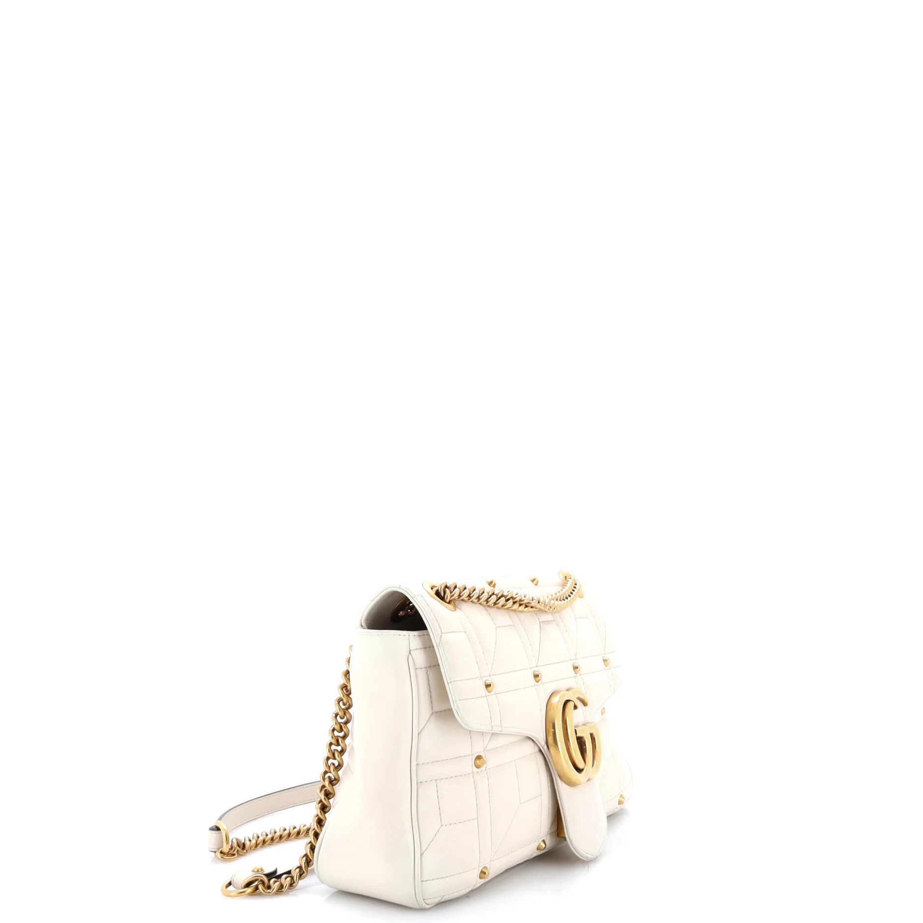 GG Marmont Flap Bag Studded Matelasse Leather Medium - Image 2