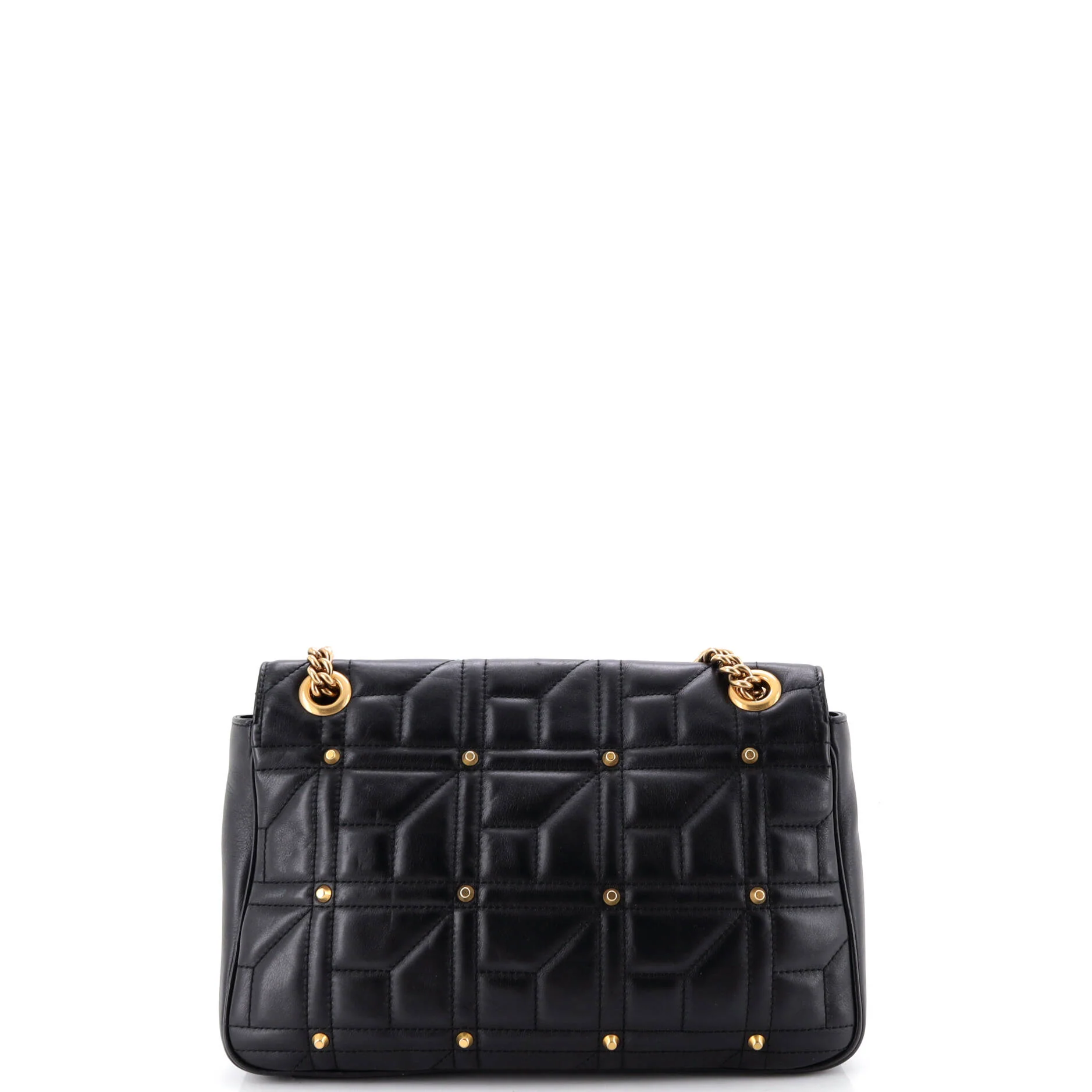 GG Marmont Flap Bag Studded Matelasse Leather Medium - Image 3