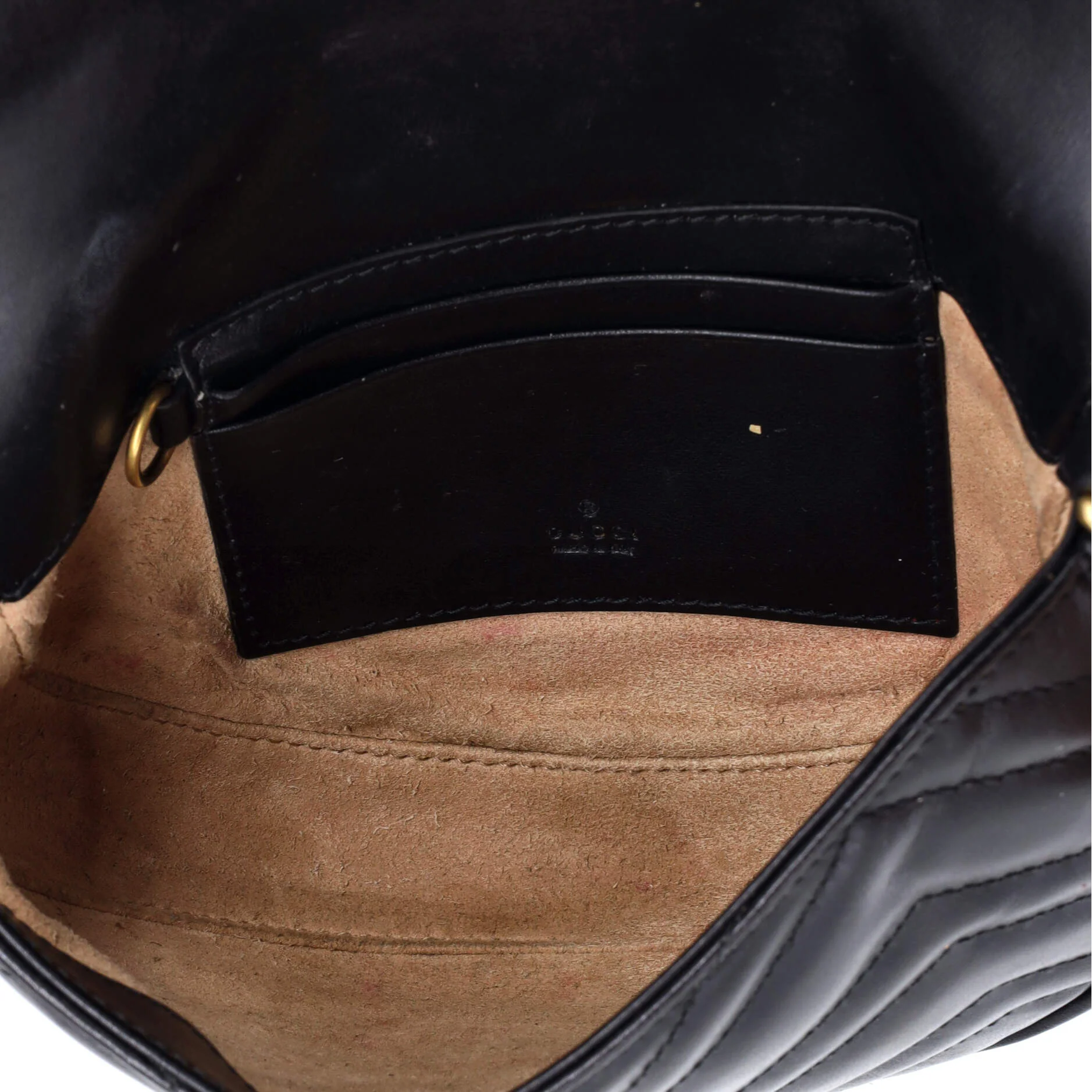 GG Marmont Half Moon Flap Crossbody Bag Matelasse Leather Mini - Image 5