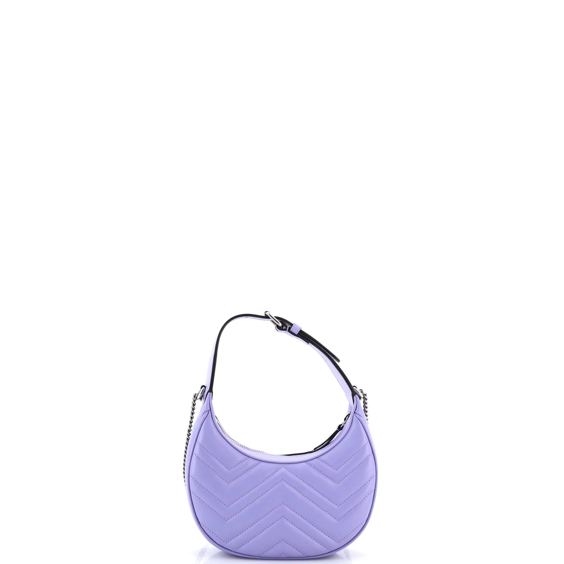 GG Marmont Half Moon Hobo Matelasse Leather Mini - Image 3