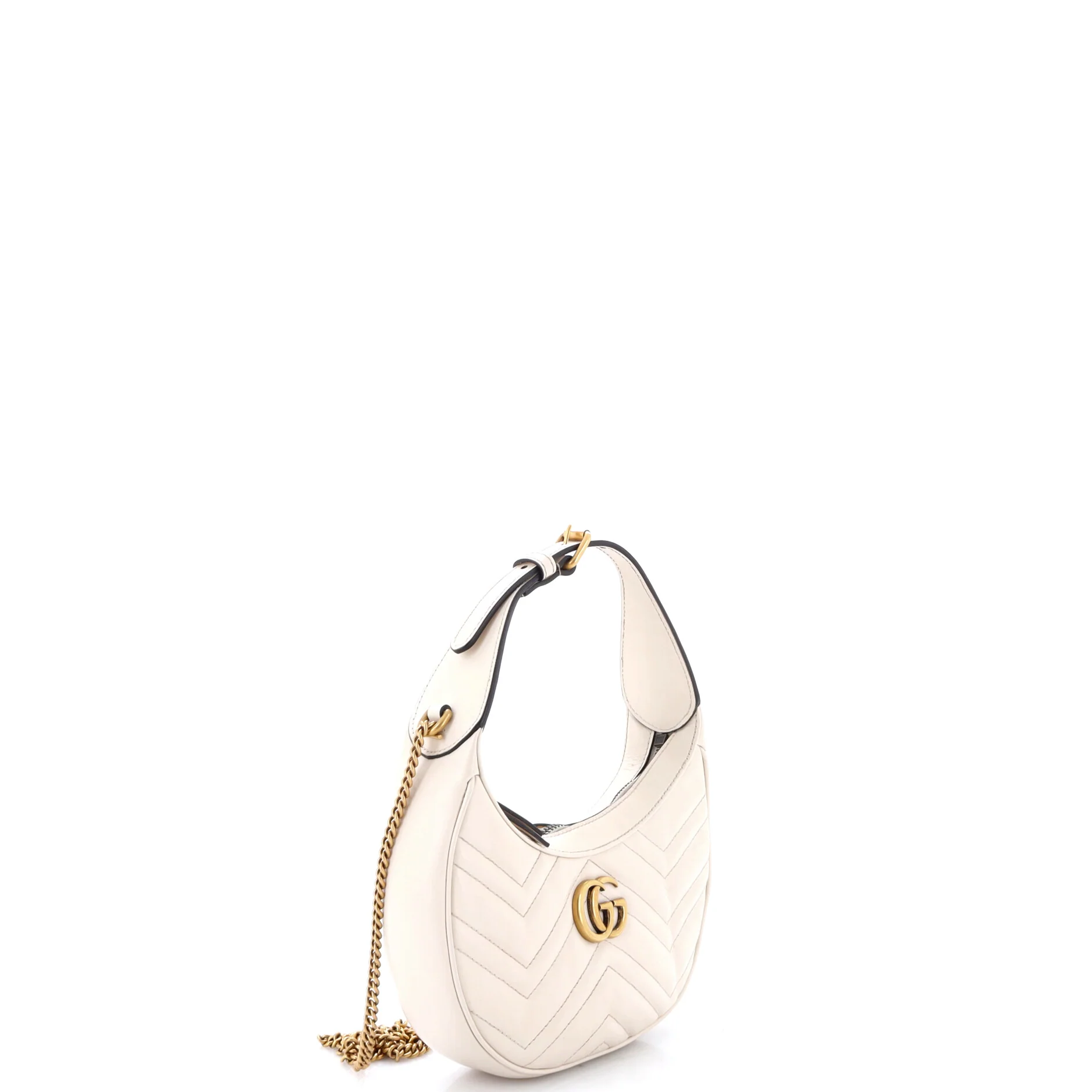 GG Marmont Half Moon Hobo Matelasse Leather Mini - Image 2