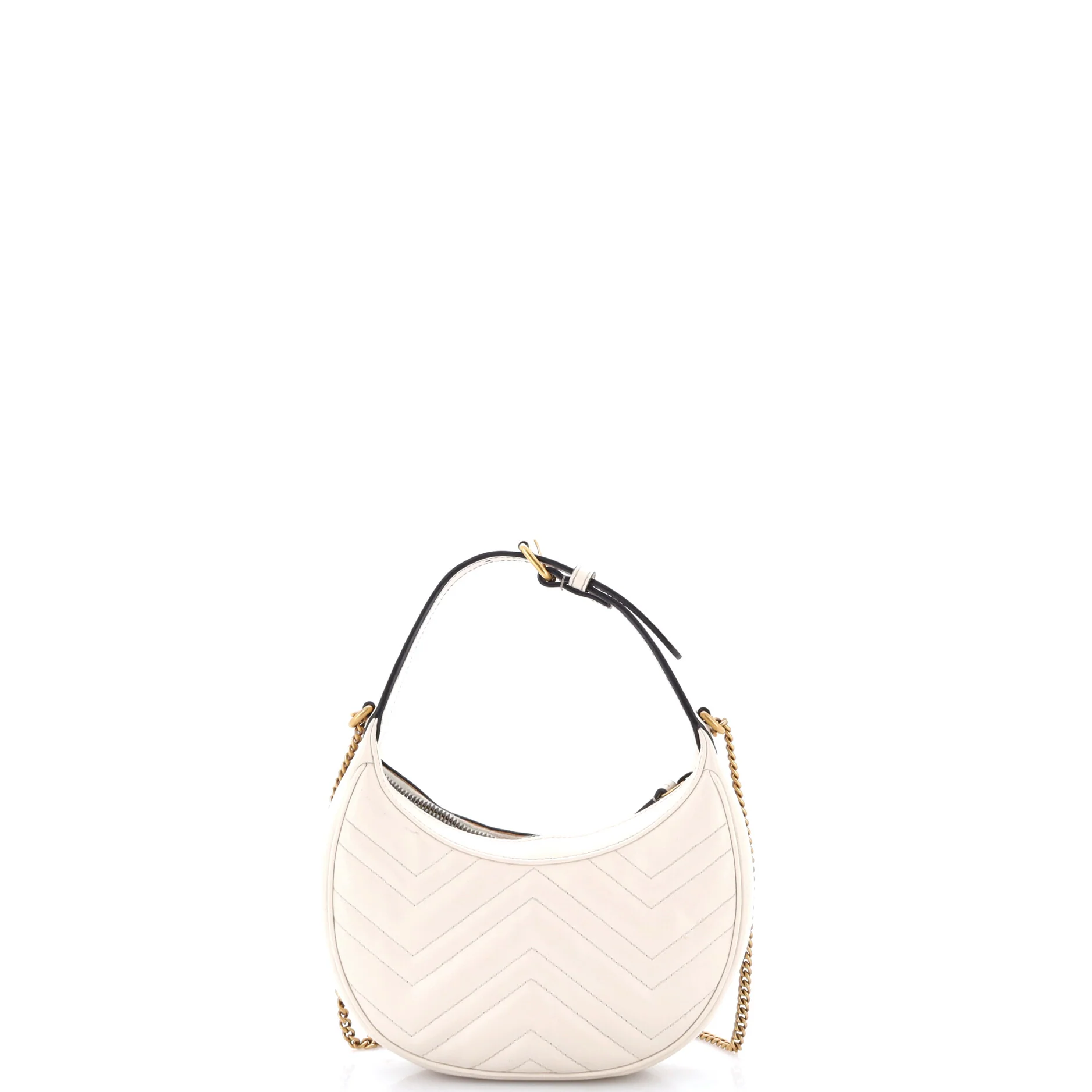 GG Marmont Half Moon Hobo Matelasse Leather Mini - Image 3