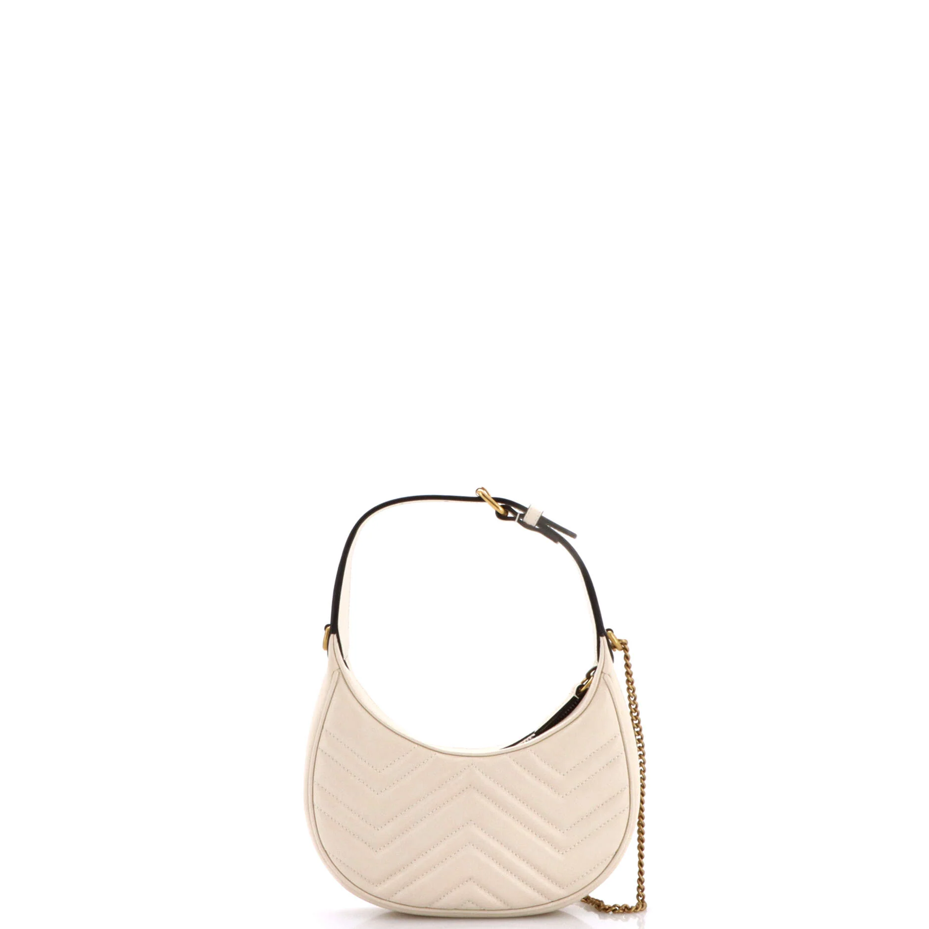 GG Marmont Half Moon Hobo Matelasse Leather Mini - Image 3
