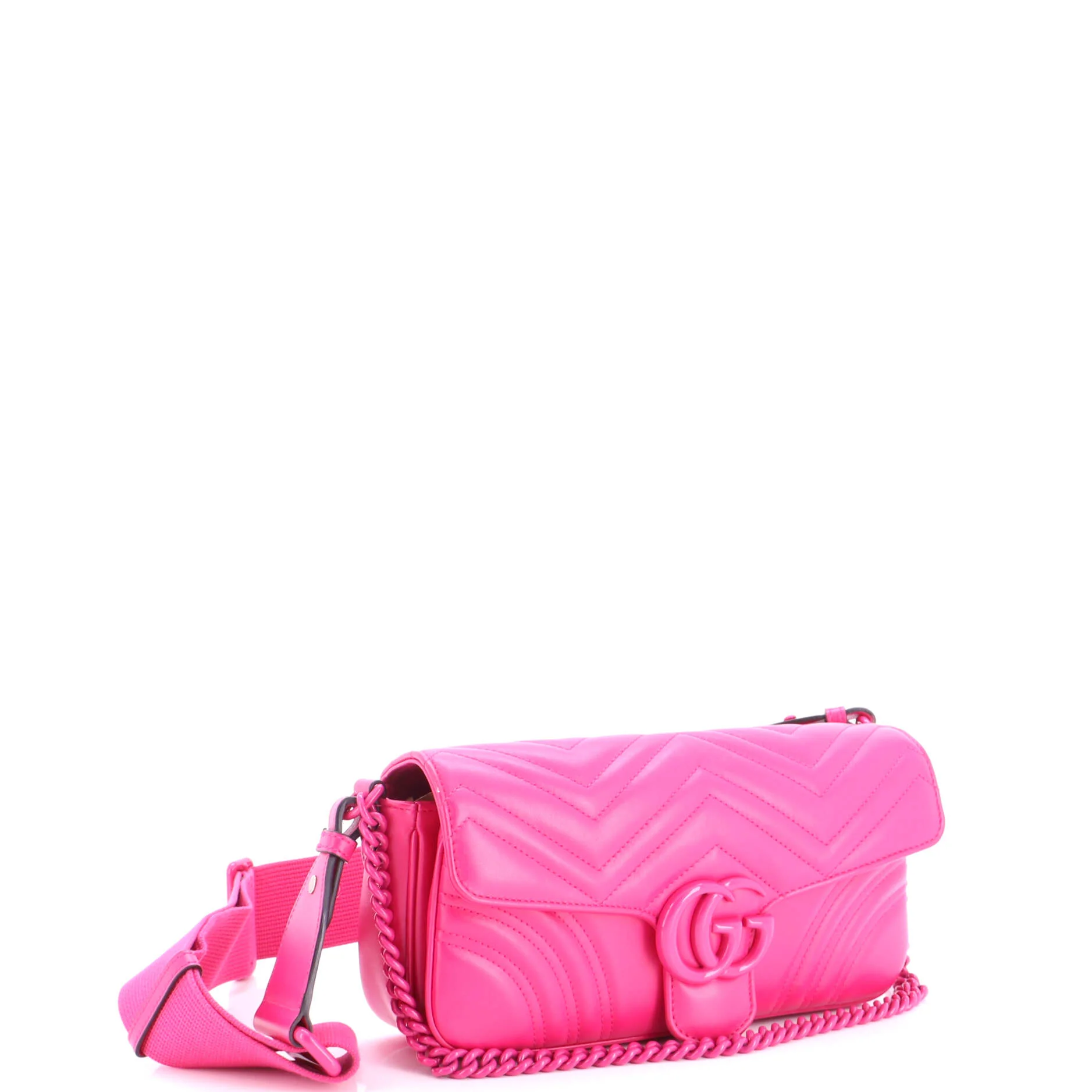 GG Marmont Monochrome Flap Bag Matelasse Leather Medium - Image 2
