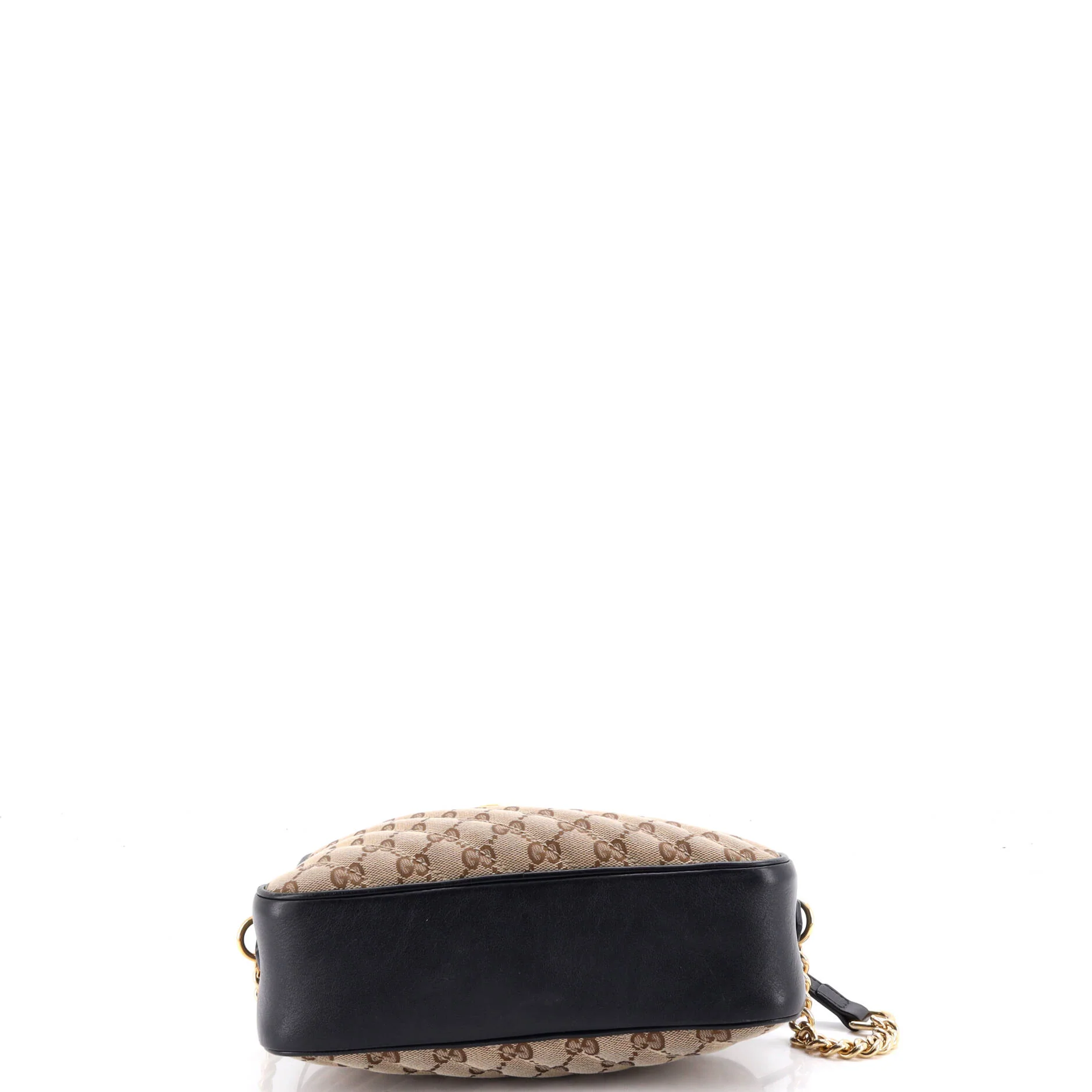 GG Marmont Shoulder Bag Diagonal Quilted GG Canvas with Leather Small - Image 4