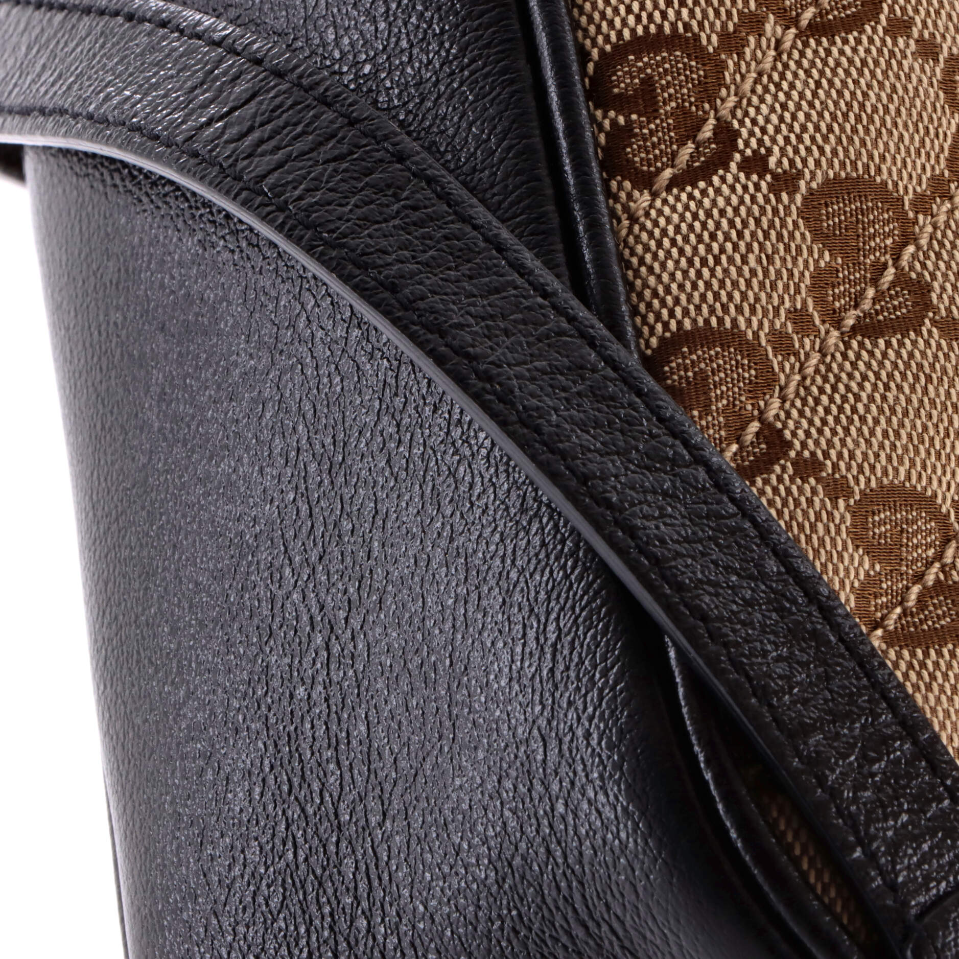 GG Marmont Shoulder Bag Diagonal Quilted GG Canvas with Leather Small - Image 6