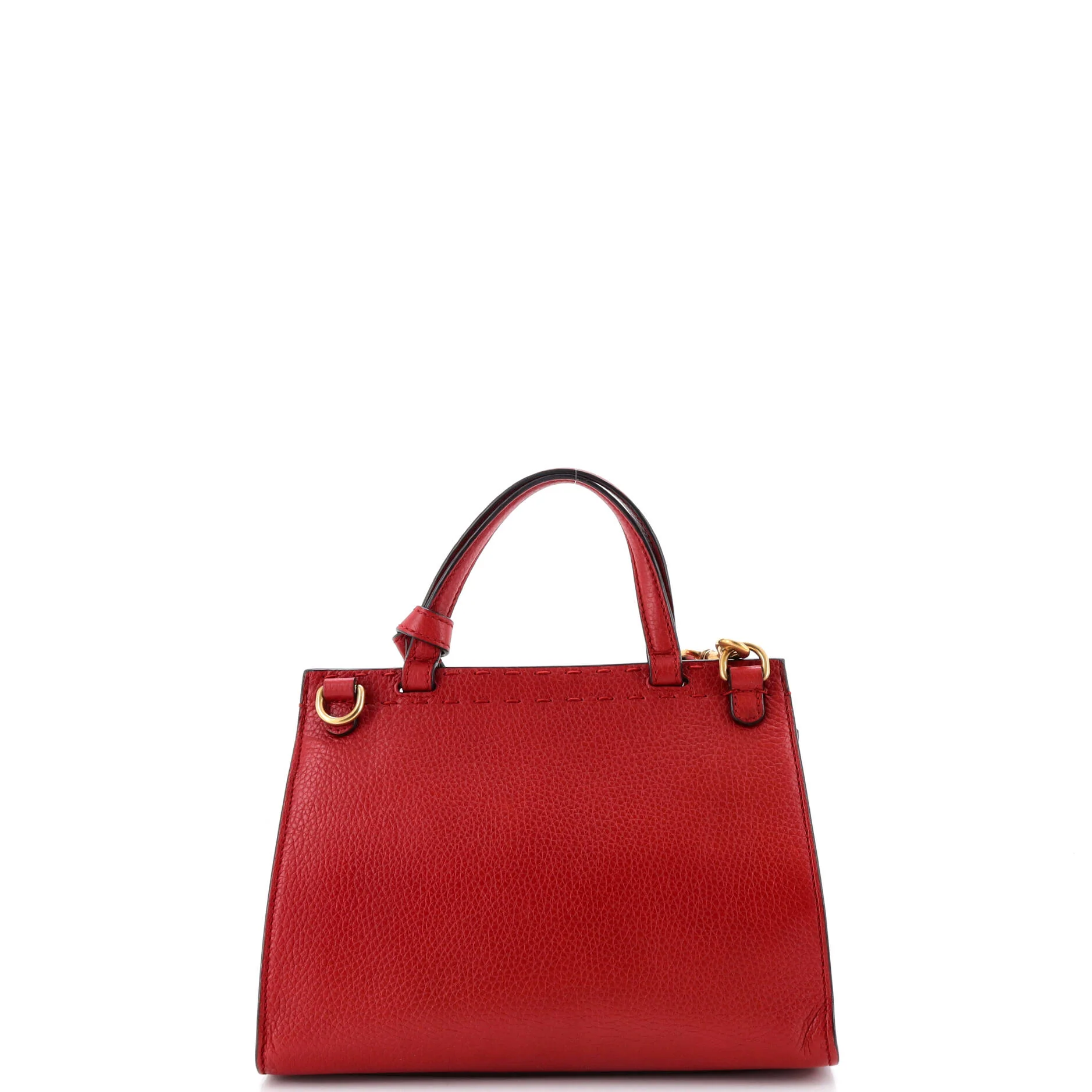 GG Marmont Top Handle Bag Leather Mini - Image 3