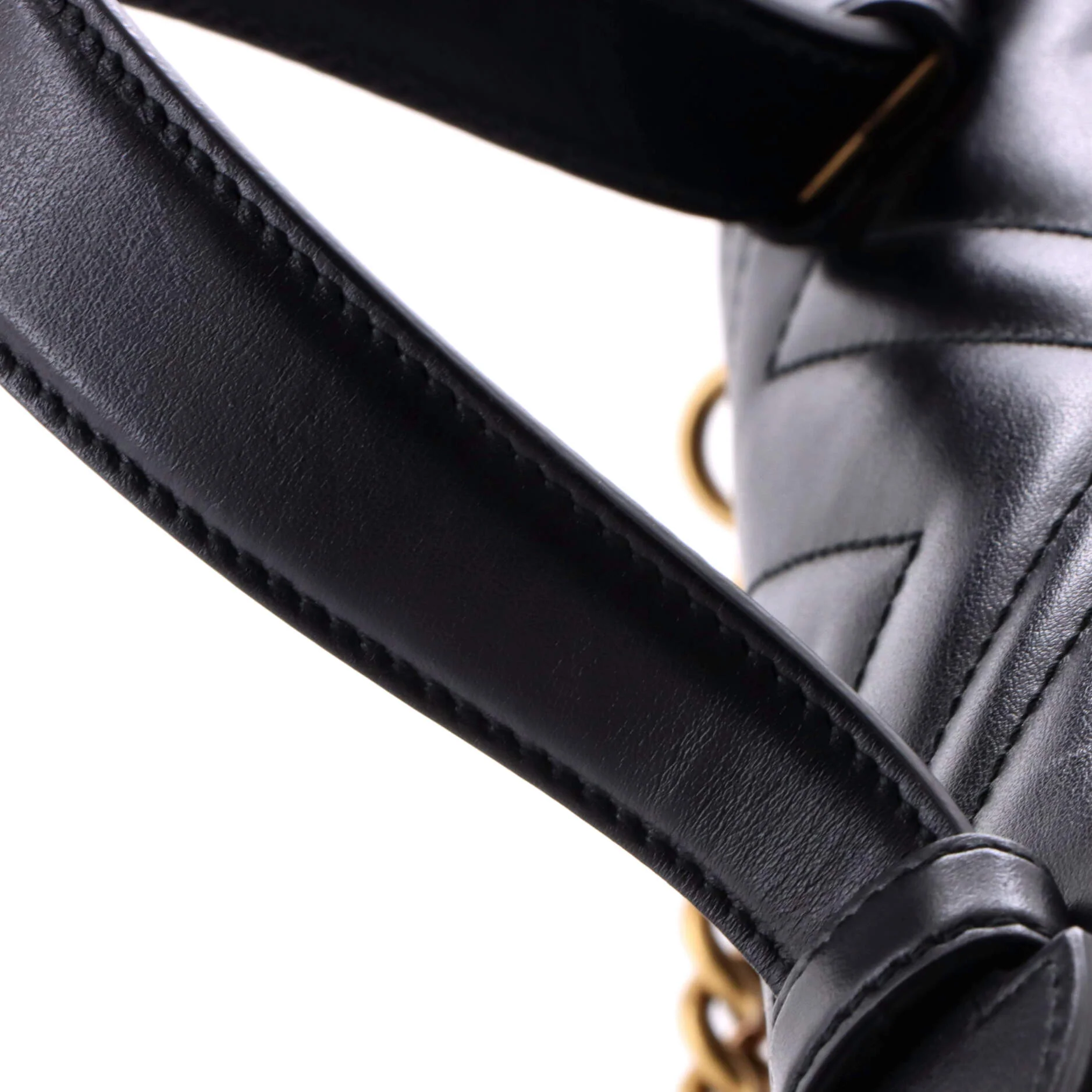 GG Marmont Top Handle Flap Bag Matelasse Leather Medium - Image 7