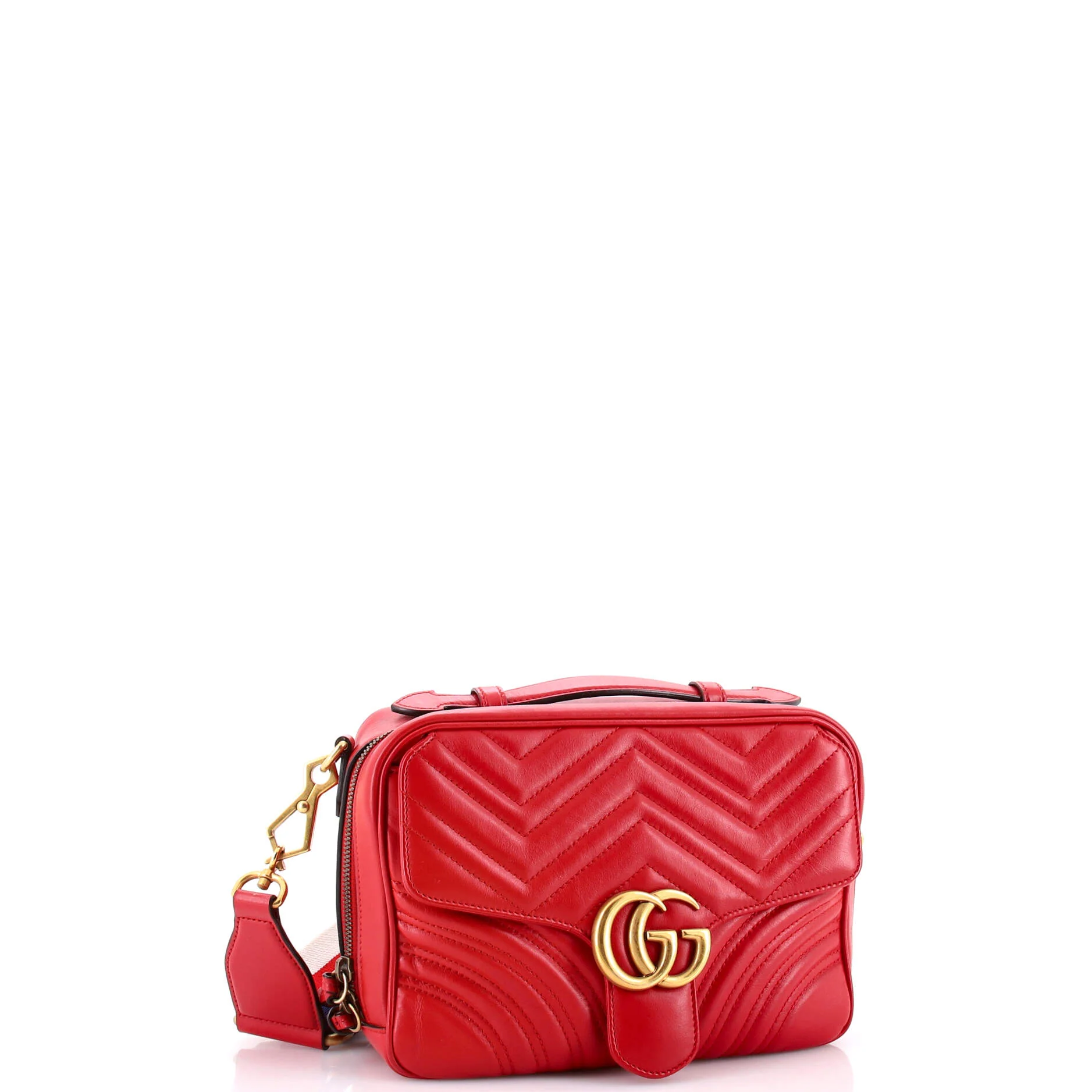 GG Marmont Zip Around Camera Bag Matelasse Leather Small - Image 2