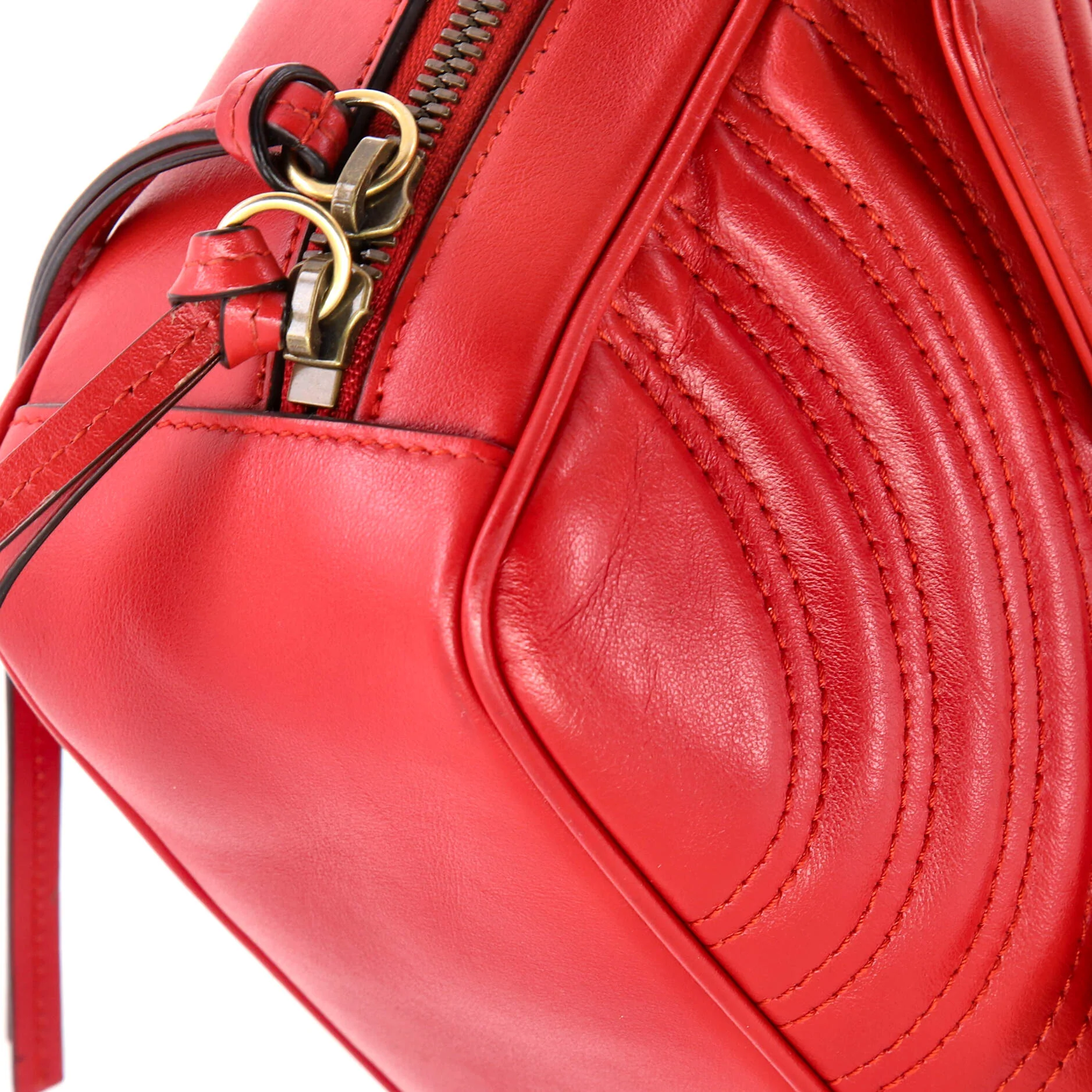 GG Marmont Zip Around Camera Bag Matelasse Leather Small - Image 6