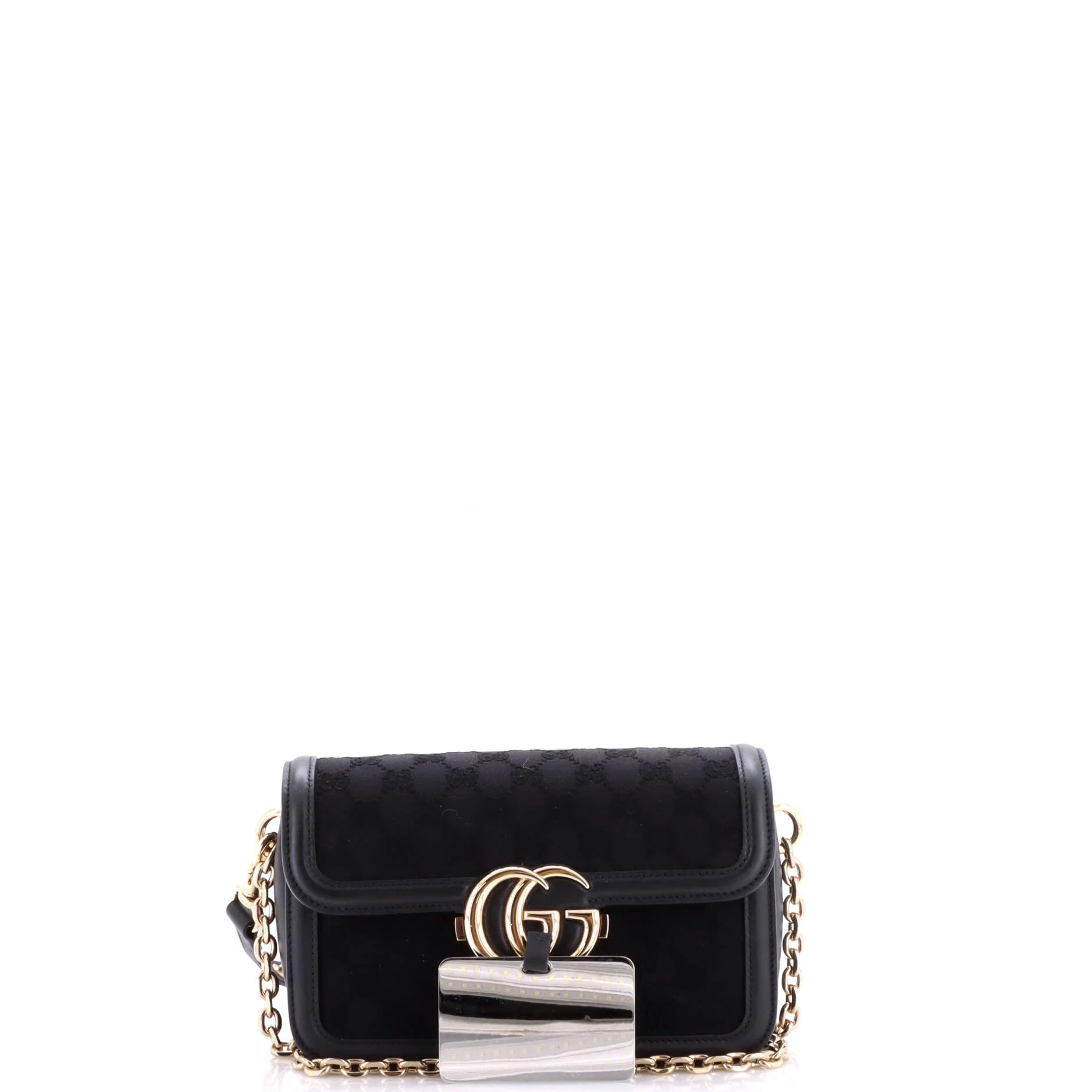Go Shoulder Bag GG Canvas with Leather Small - Image 2