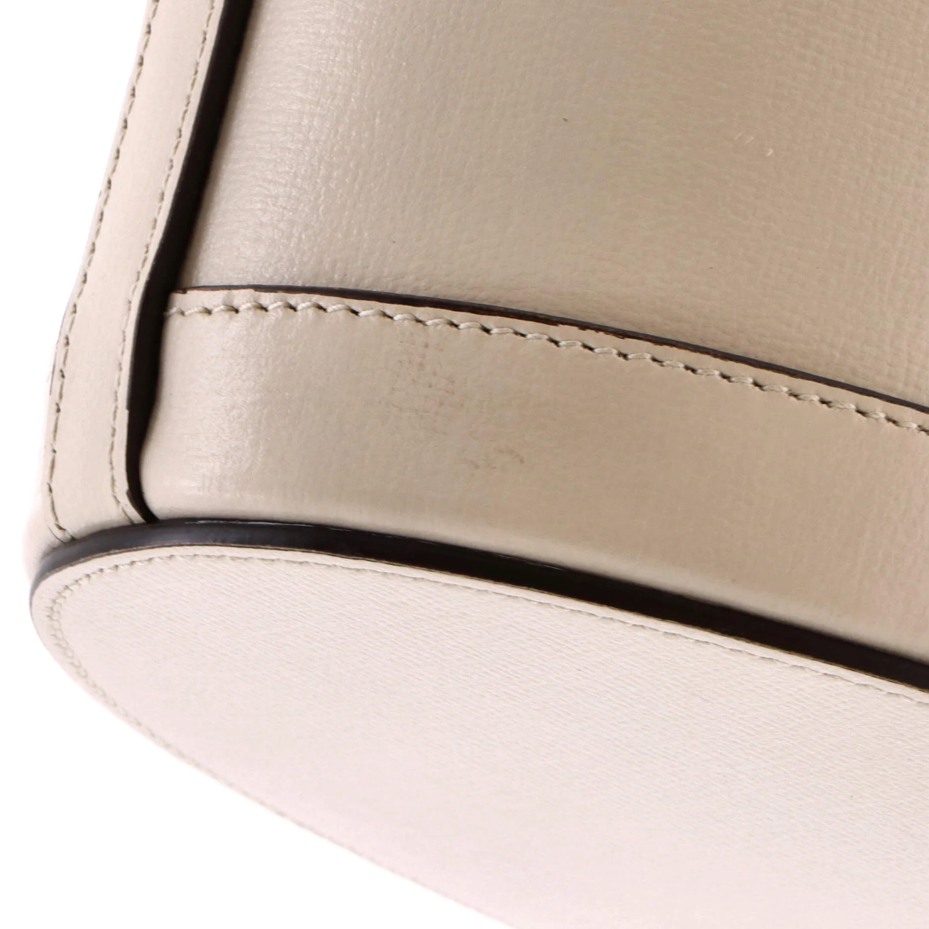 Horsebit 1955 Bucket Crossbody Bag Leather and GG Canvas Small - Image 6