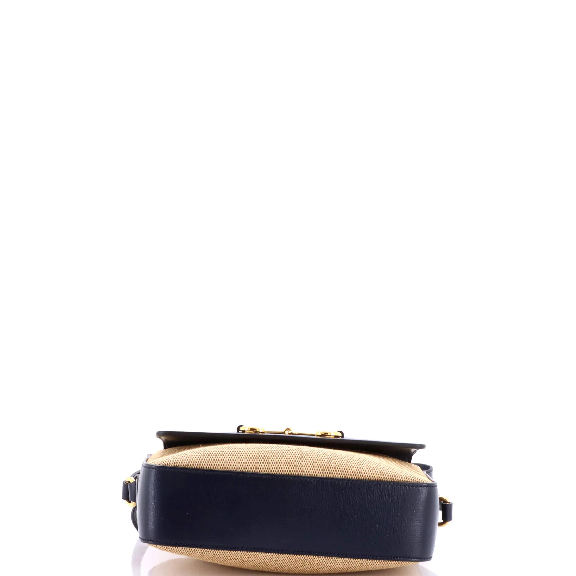 Horsebit 1955 Flap Pocket Camera Bag Canvas and Leather Small - Image 4