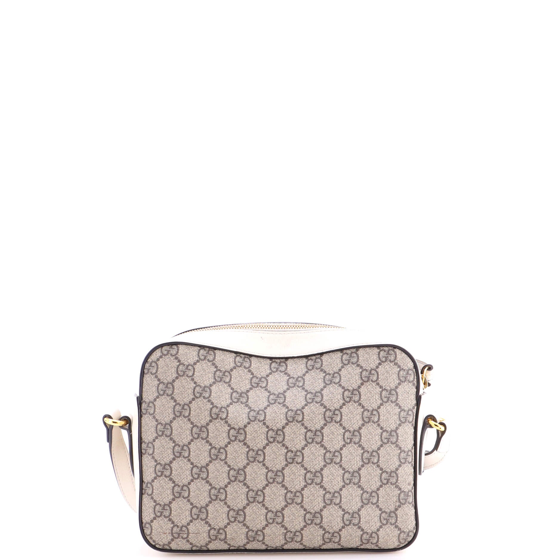 Horsebit 1955 Flap Pocket Camera Bag GG Coated Canvas and Leather Small - Image 3