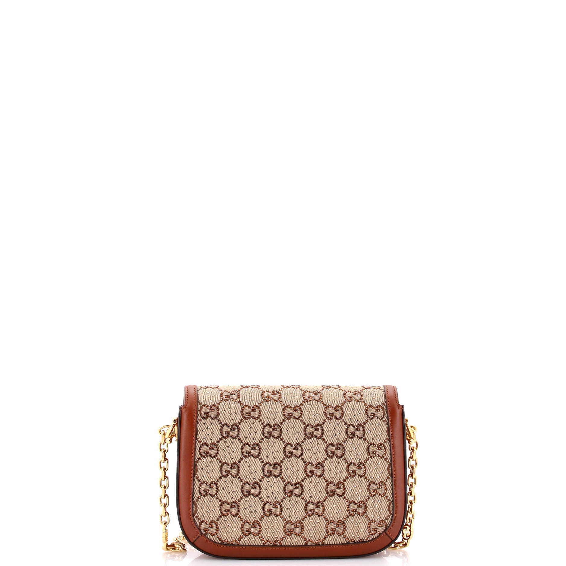 Horsebit 1955 Shoulder Bag Crystal Embellished GG Canvas Mini - Image 3