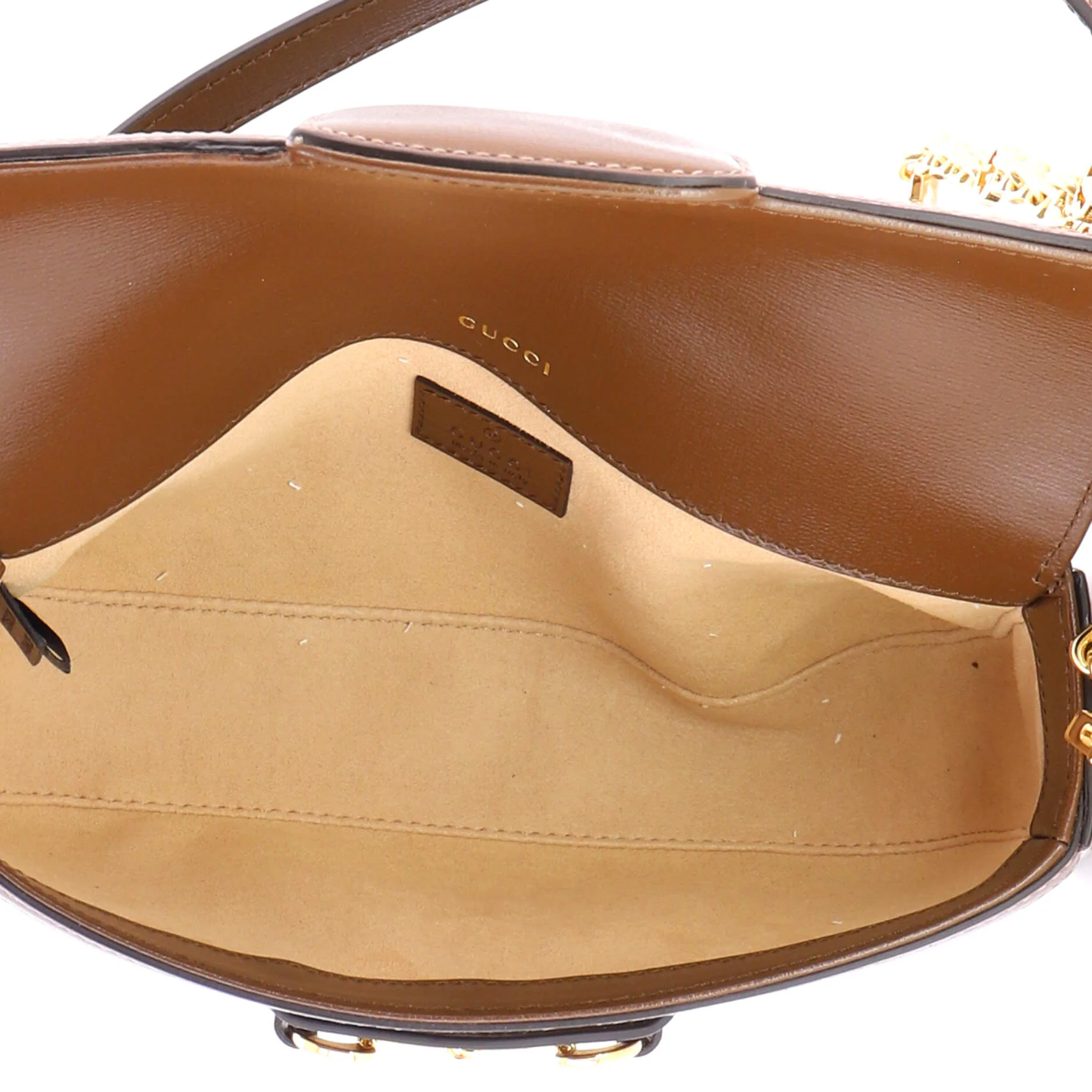 Horsebit 1955 Shoulder Bag GG Coated Canvas with Leather East West - Image 5