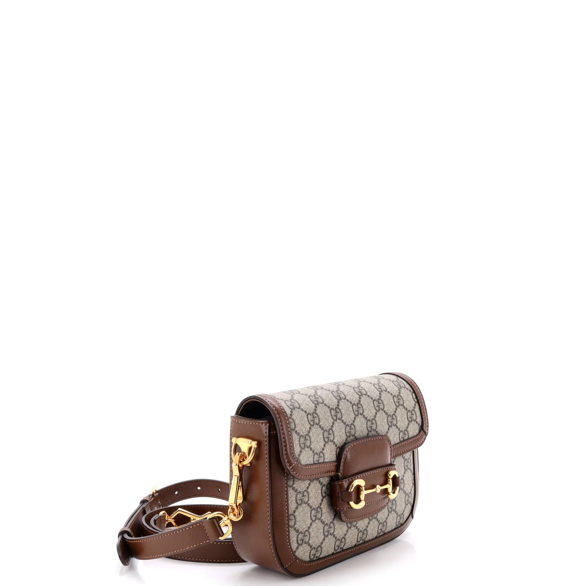 Horsebit 1955 Shoulder Bag GG Coated Canvas with Leather Mini - Image 2