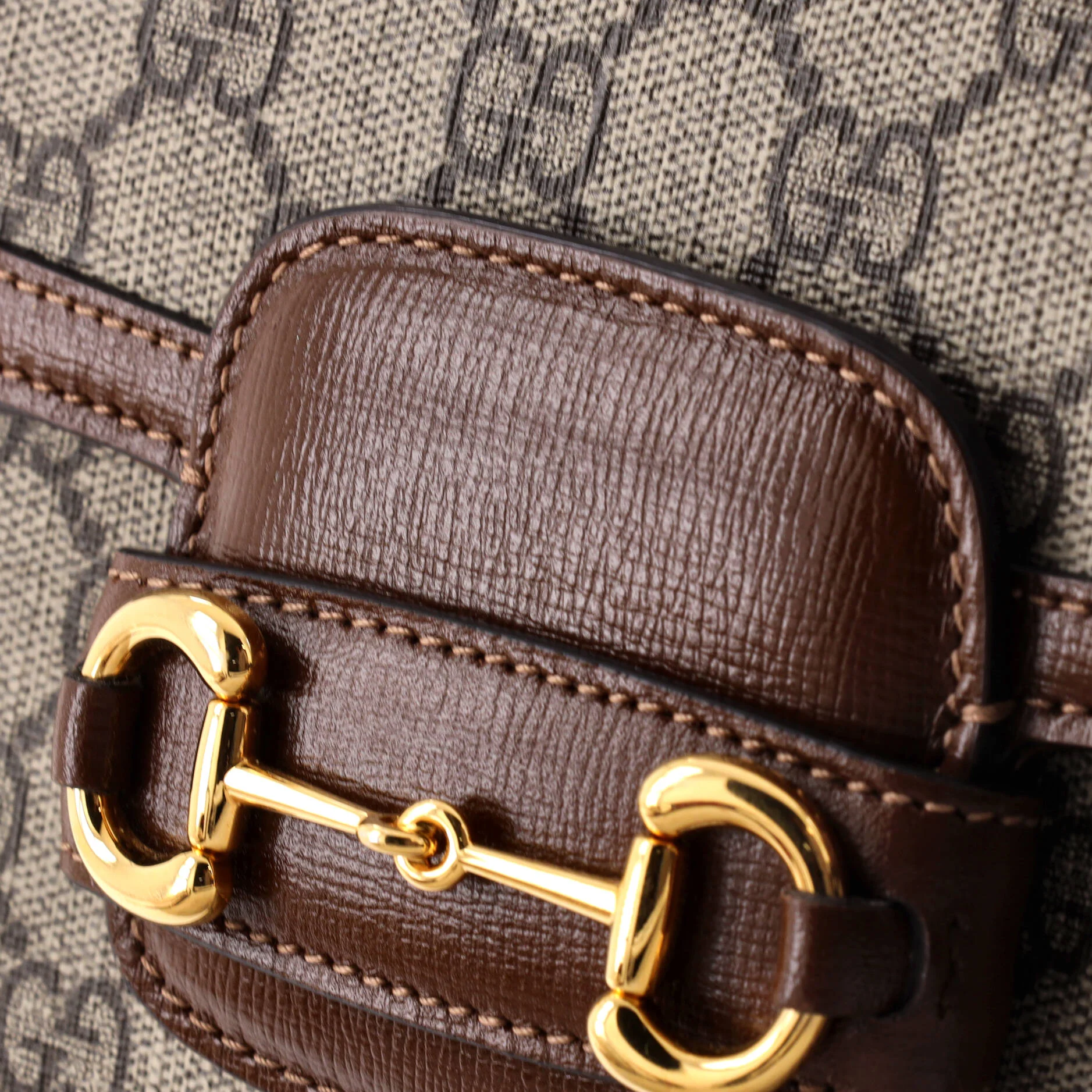 Horsebit 1955 Shoulder Bag GG Coated Canvas with Leather Mini - Image 6