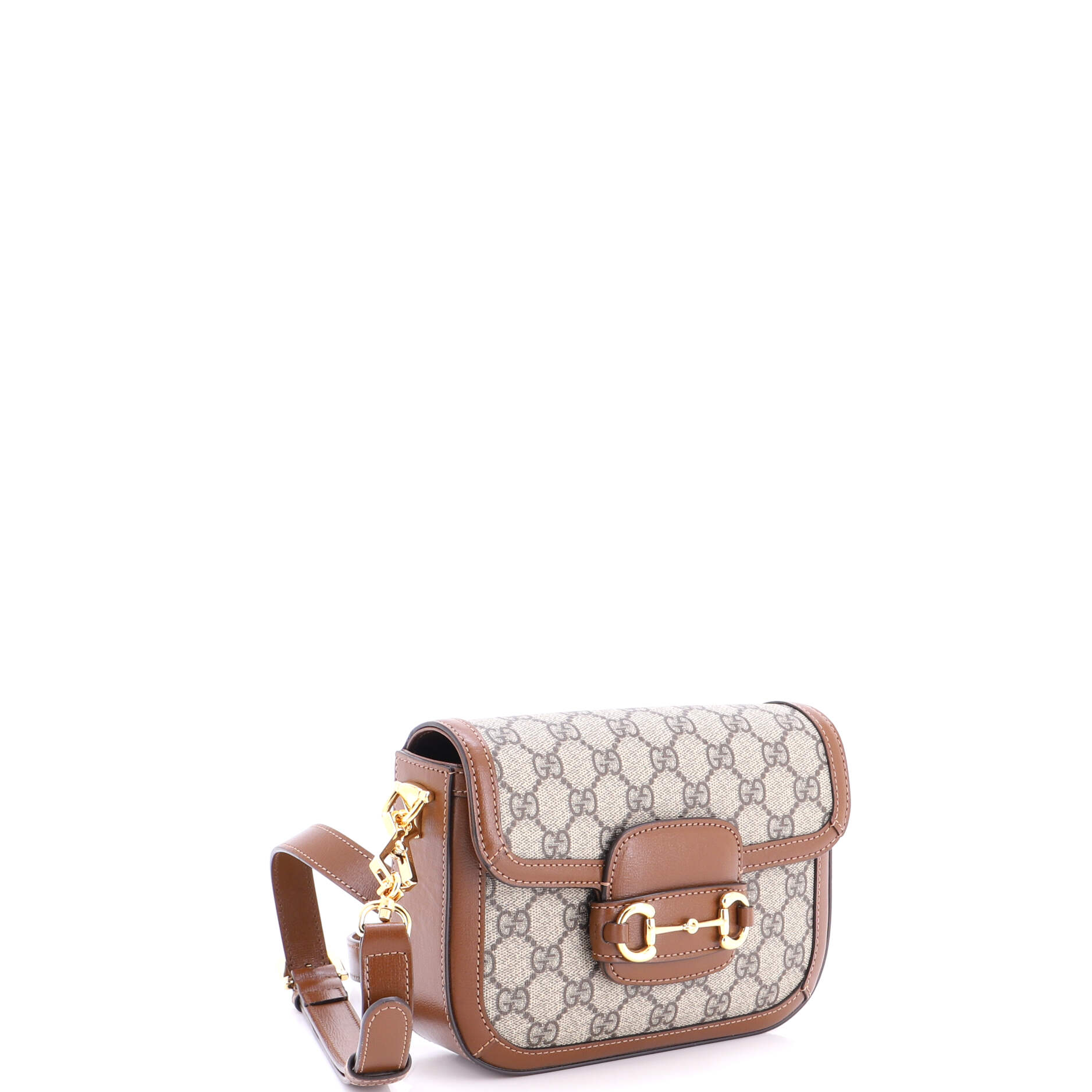 Horsebit 1955 Shoulder Bag GG Coated Canvas with Leather Mini - Image 3