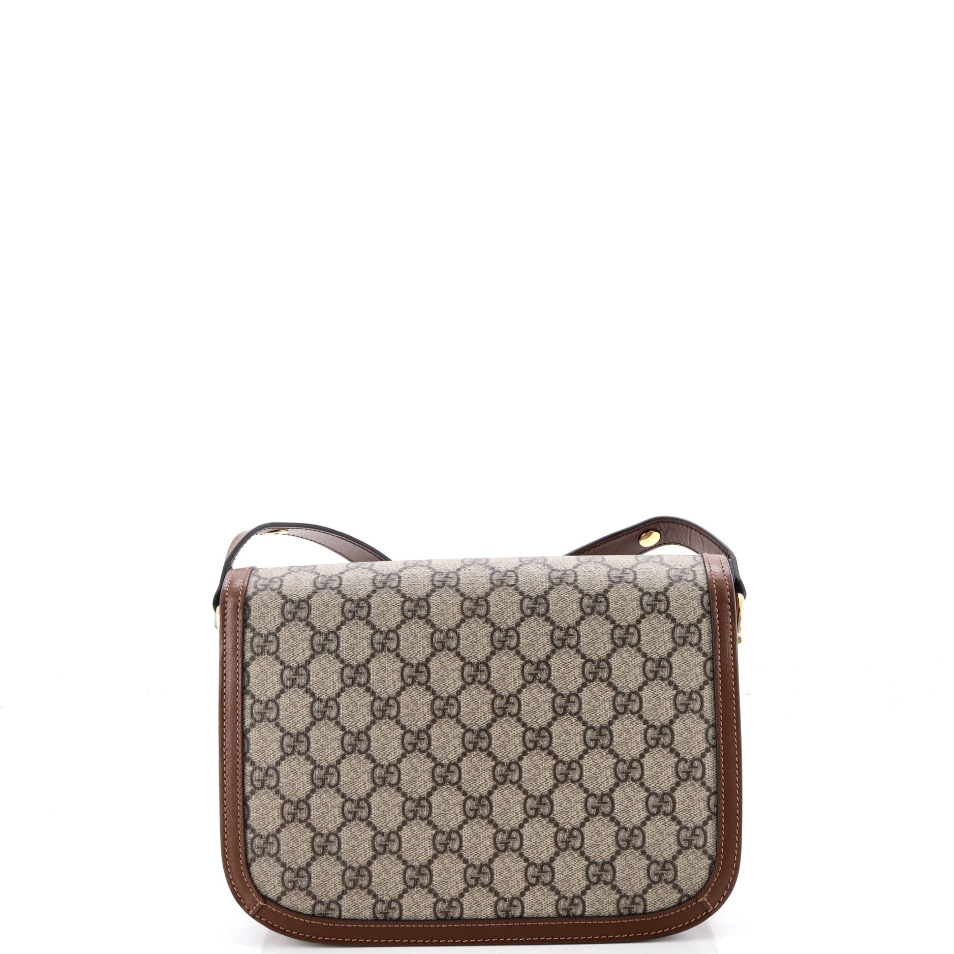 Horsebit 1955 Shoulder Bag GG Coated Canvas with Leather Small - Image 3