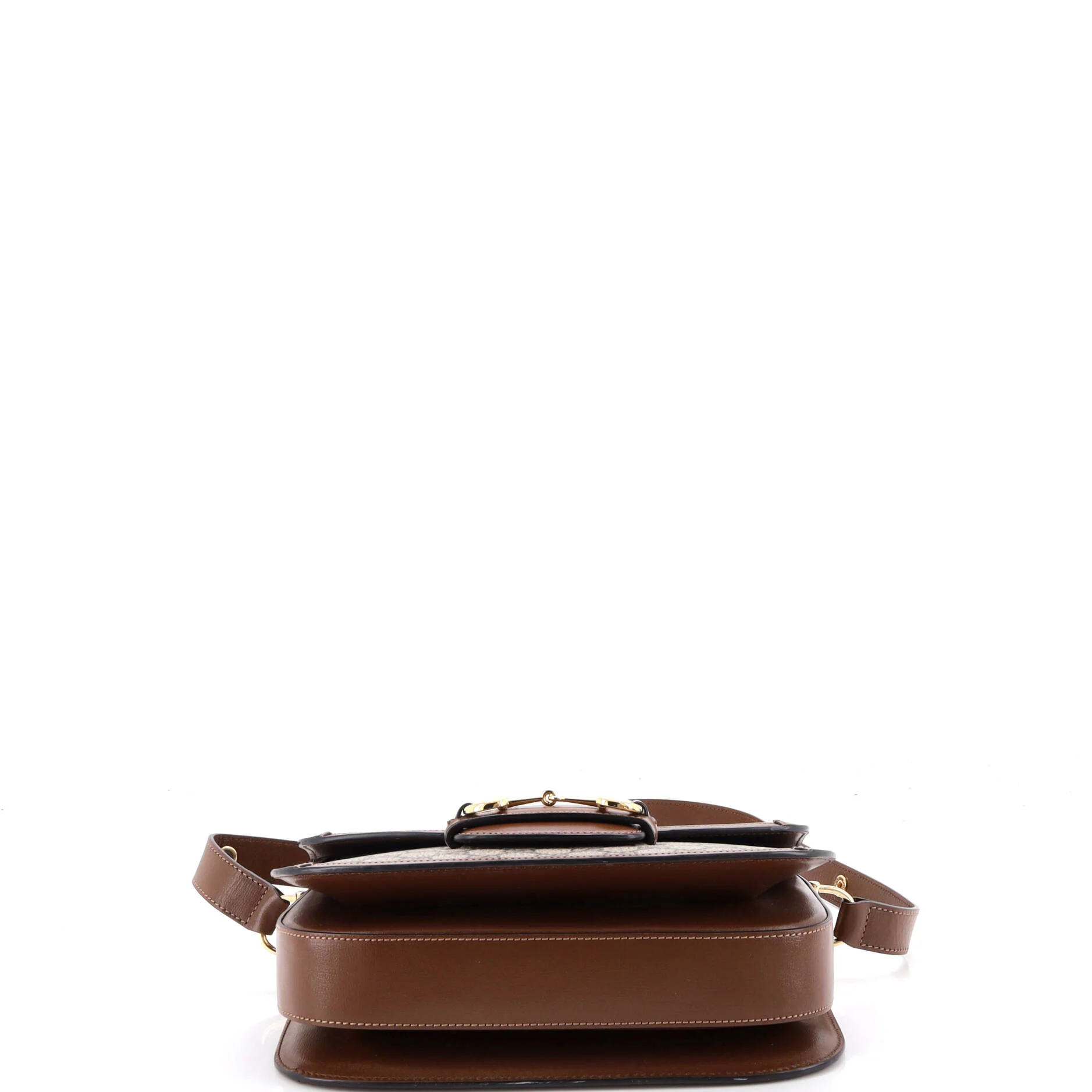 Horsebit 1955 Shoulder Bag GG Coated Canvas with Leather Small - Image 4