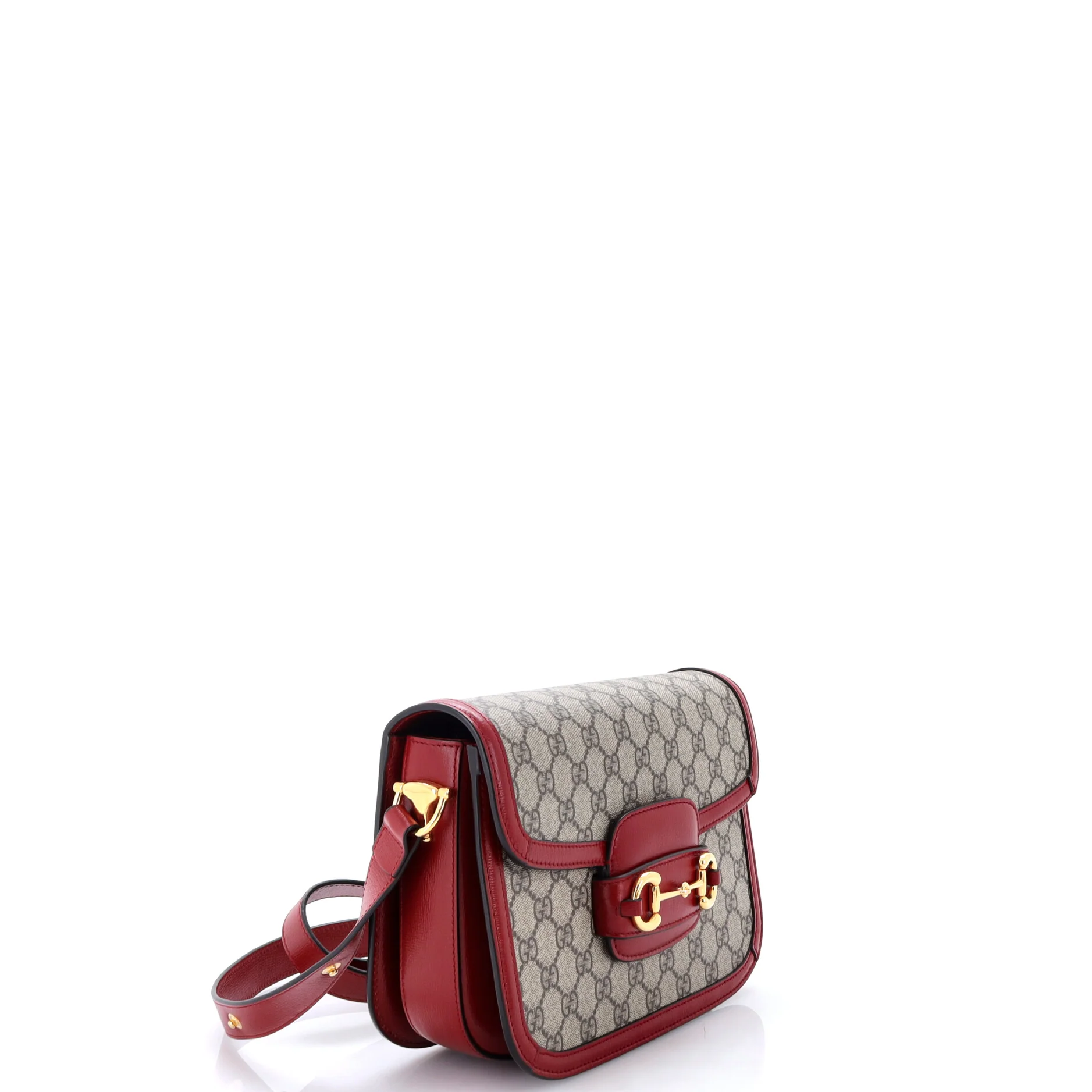 Horsebit 1955 Shoulder Bag GG Coated Canvas with Leather Small - Image 2