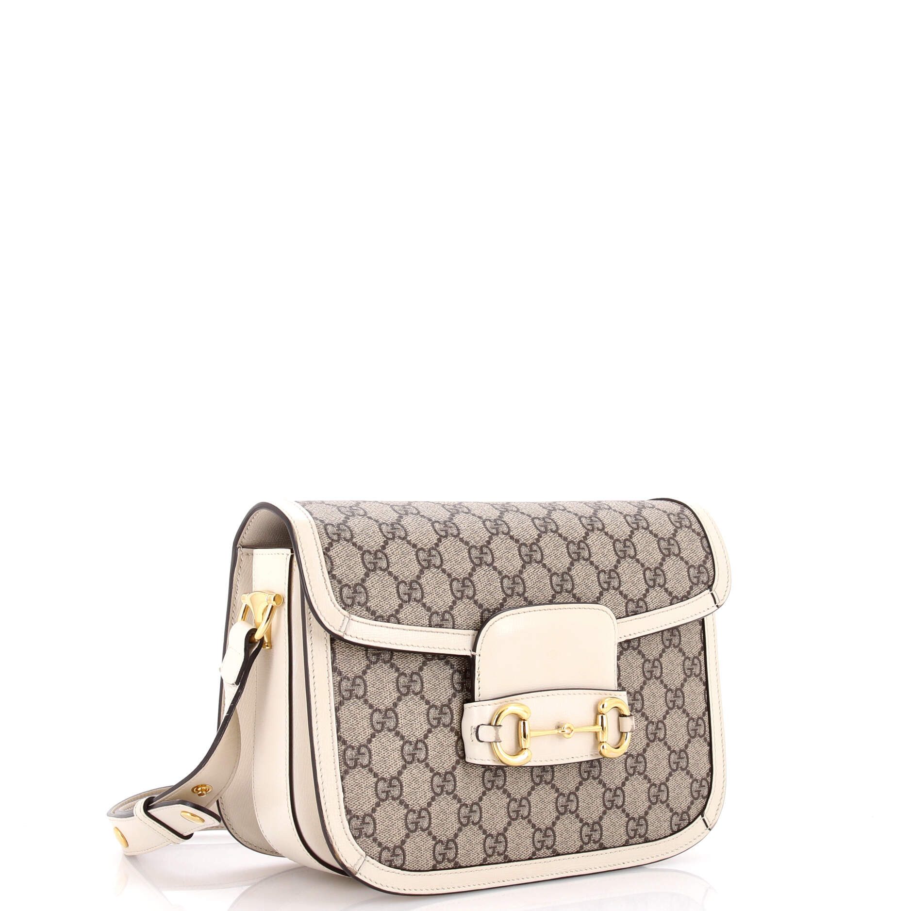 Horsebit 1955 Shoulder Bag GG Coated Canvas with Leather Small - Image 2