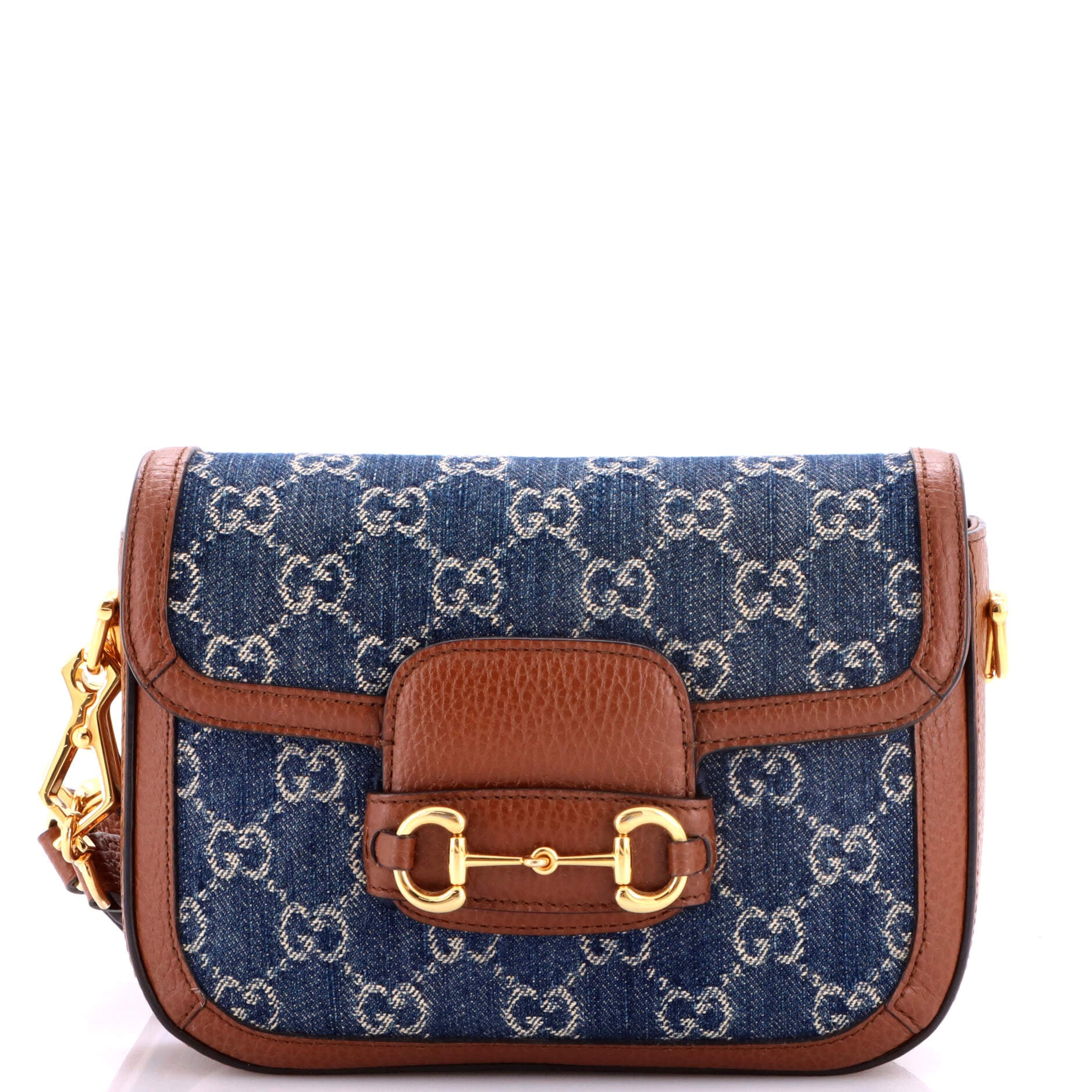 Horsebit 1955 Shoulder Bag GG Denim Mini