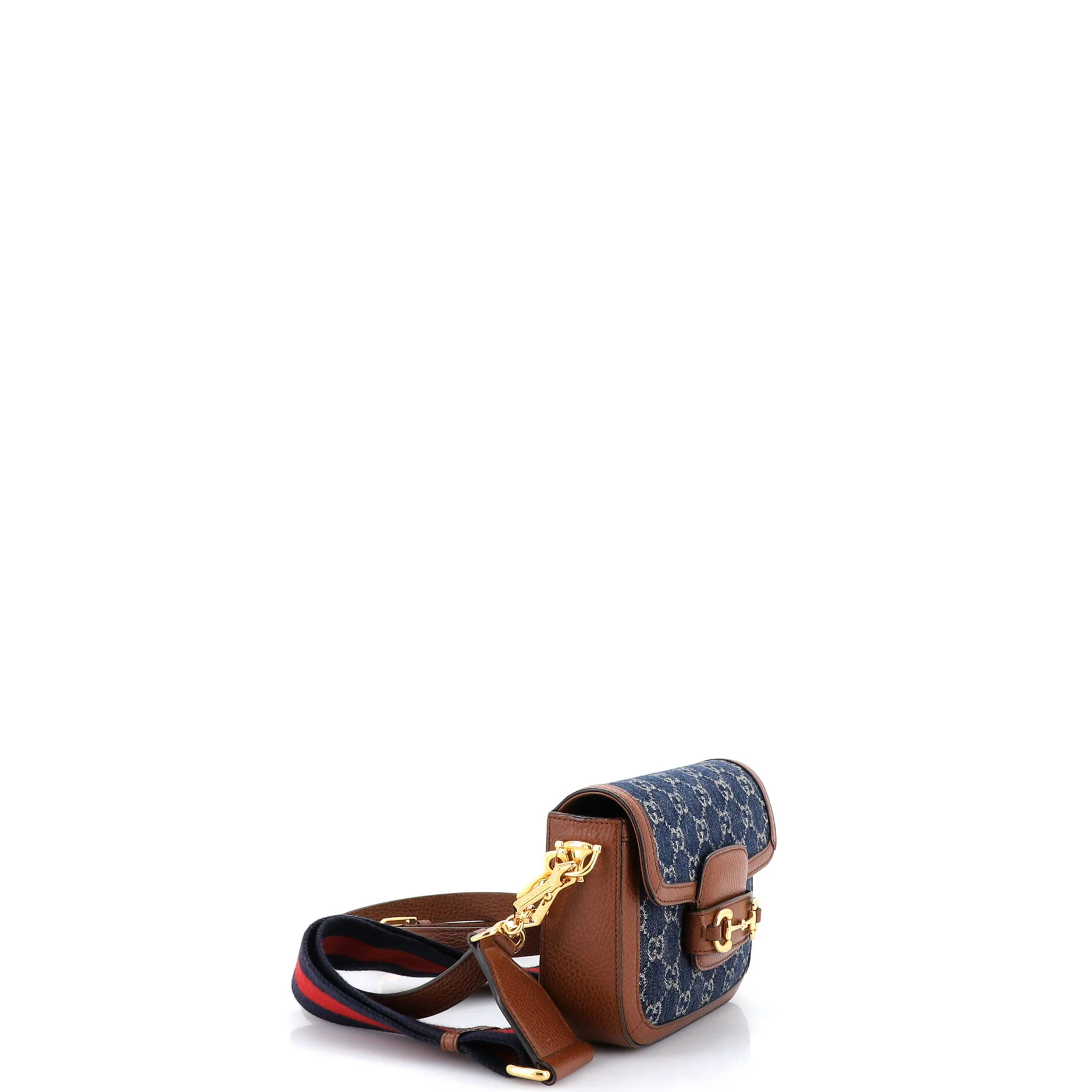 Horsebit 1955 Shoulder Bag GG Denim Mini - Image 2